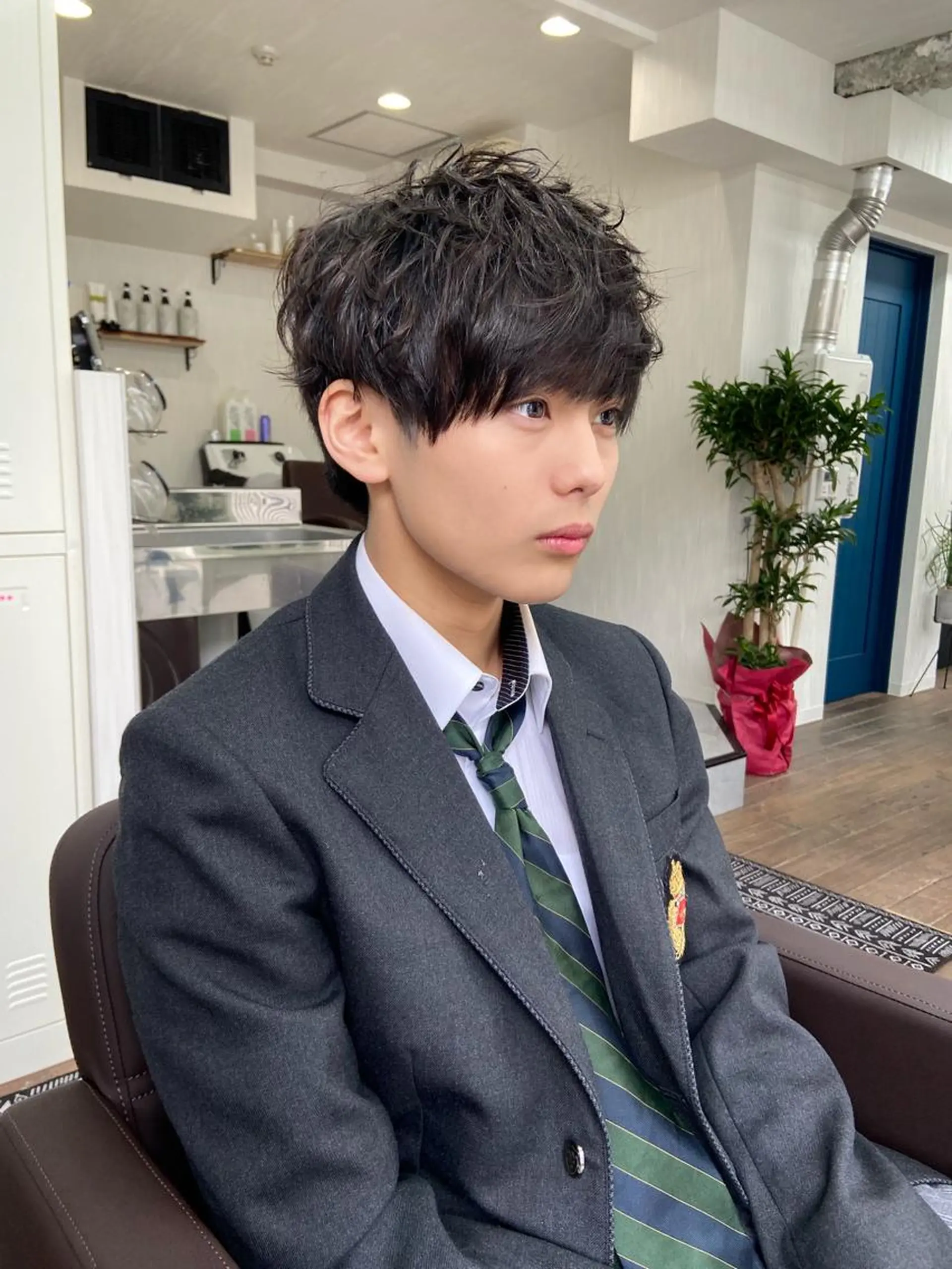 ショート パーマ メンズ WEG所属・韓国レイヤー/艶髪 WATSUKIのヘアスタイル