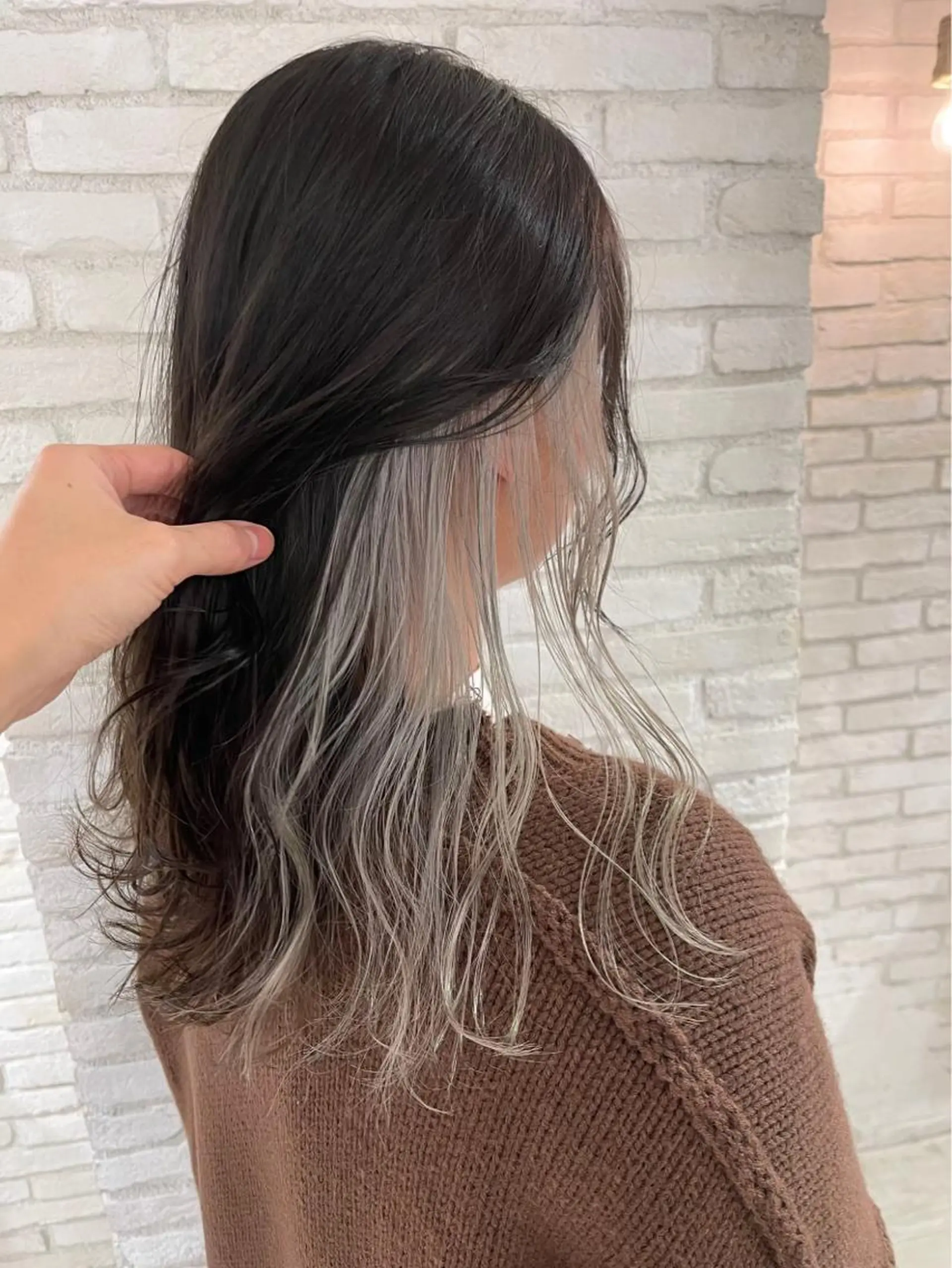 セミロング カラー 韓国ヘア/艶カラー /田中悠佑のヘアスタイル