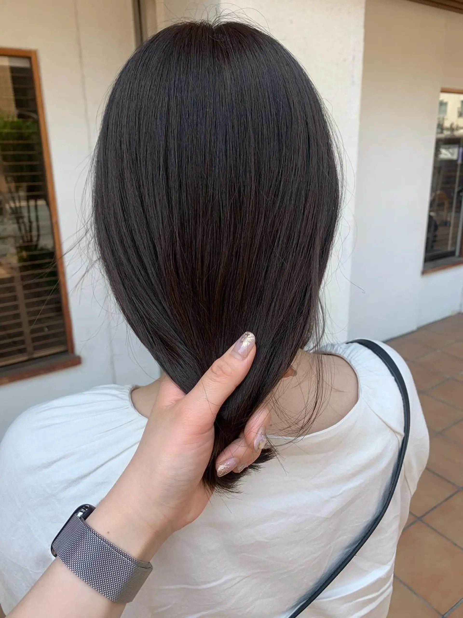 ミディアム カラー putri 川邉 優花のヘアスタイル