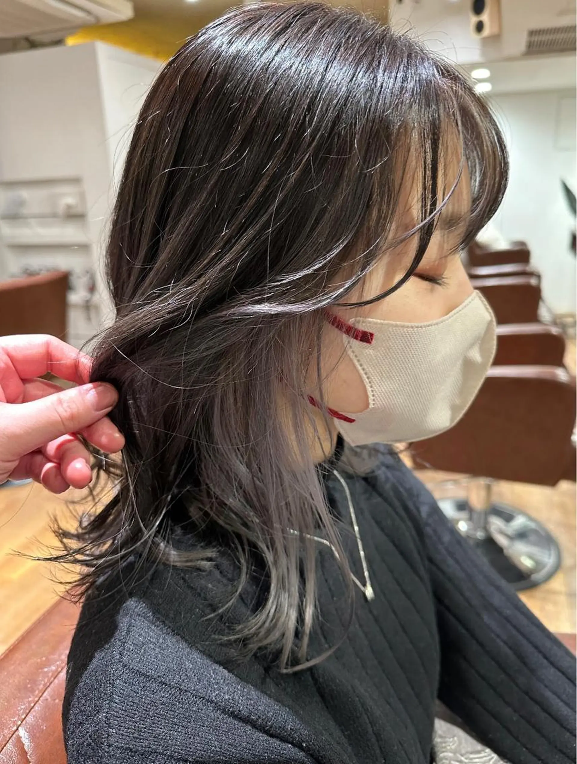 ミディアム カット ヘアカラー トリートメント 🌈縮毛矯正/ショー ト/MIKI🌈のヘアスタイル