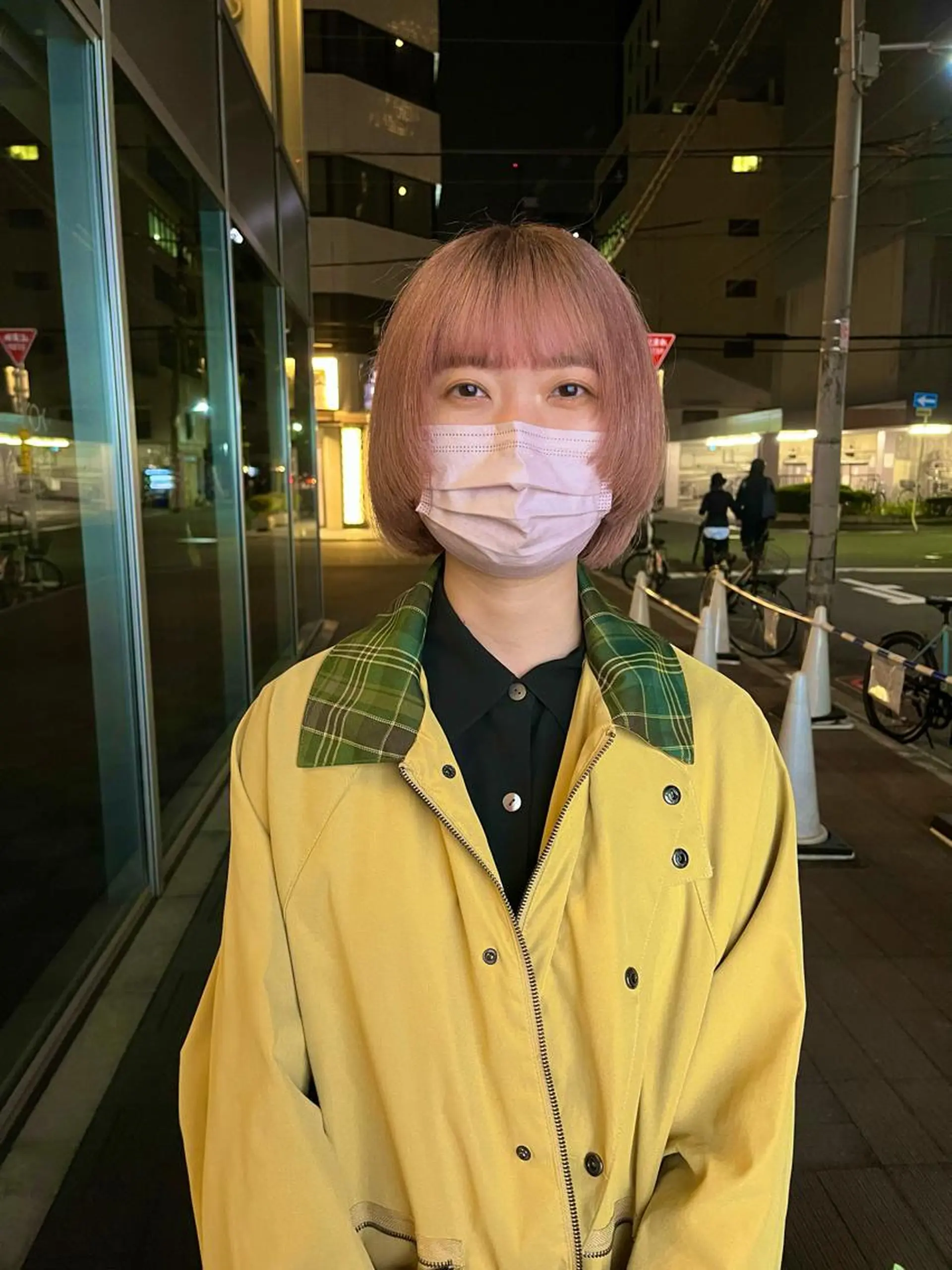 ショート カラー ベージュカラー ダブルカラー ピンクカラー ピンクベージュ ボブ カット ヘアカラー ショート/パーマ/ カラー/FUKOのヘアスタイル