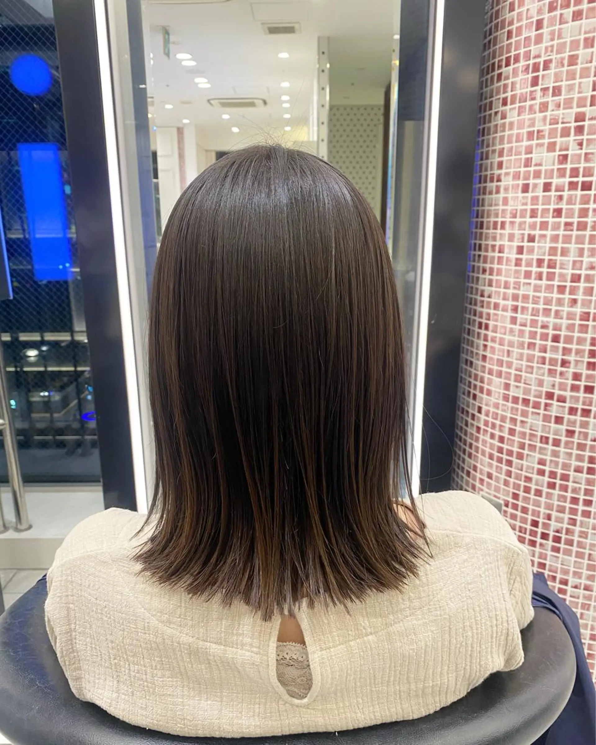 ミディアム カット ヘアカラー トリートメント ❤️パーマ美容師✂︎ 井口美緒のヘアスタイル