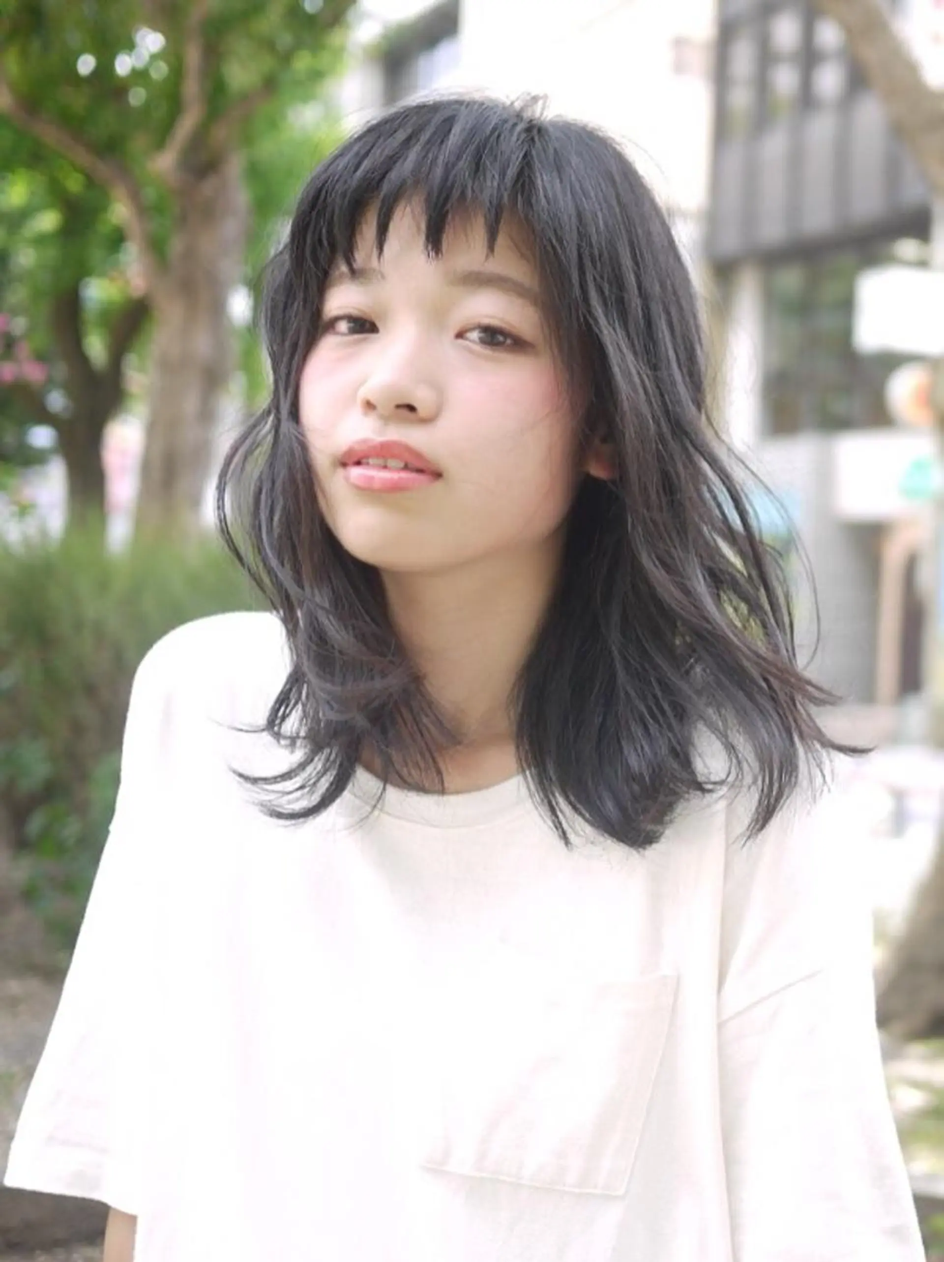 セミロング 【guild】眞島 縮毛矯正のヘアスタイル