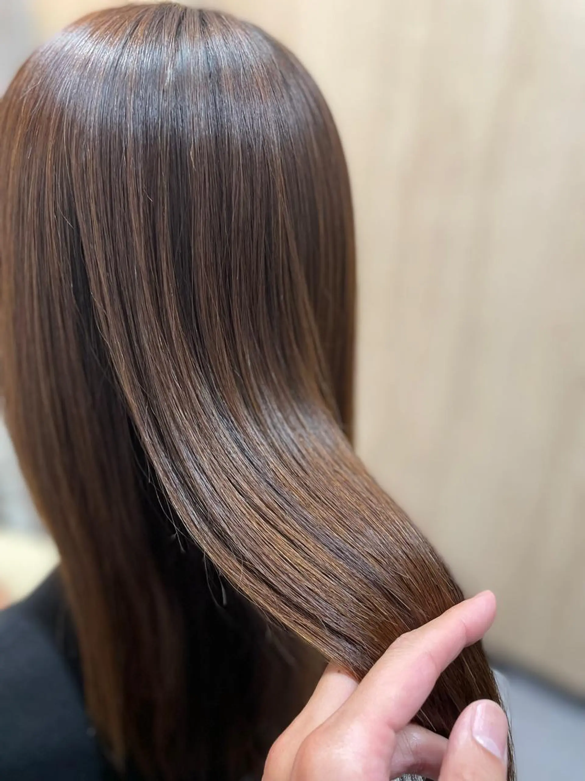 ロング 縮毛矯正 トリートメント 大宮縮毛矯正の達人 髪質改善/レイヤーのヘアスタイル