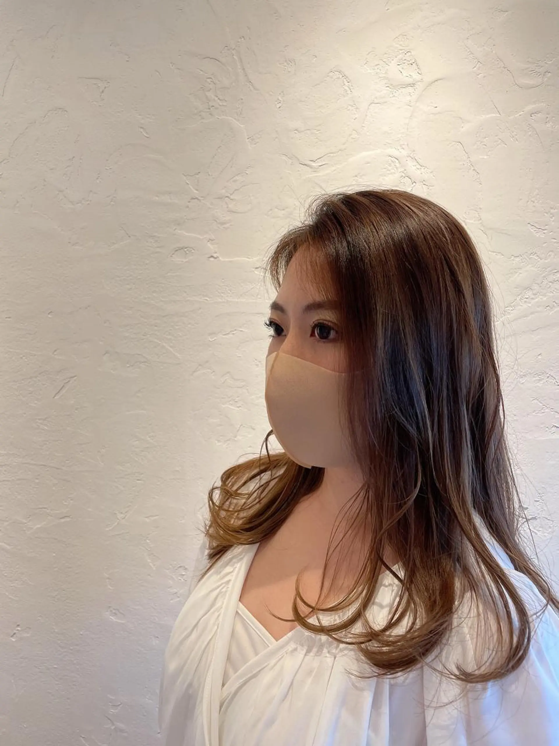 ロング カラー ヘアカラー 蓮沼 今日子のヘアスタイル