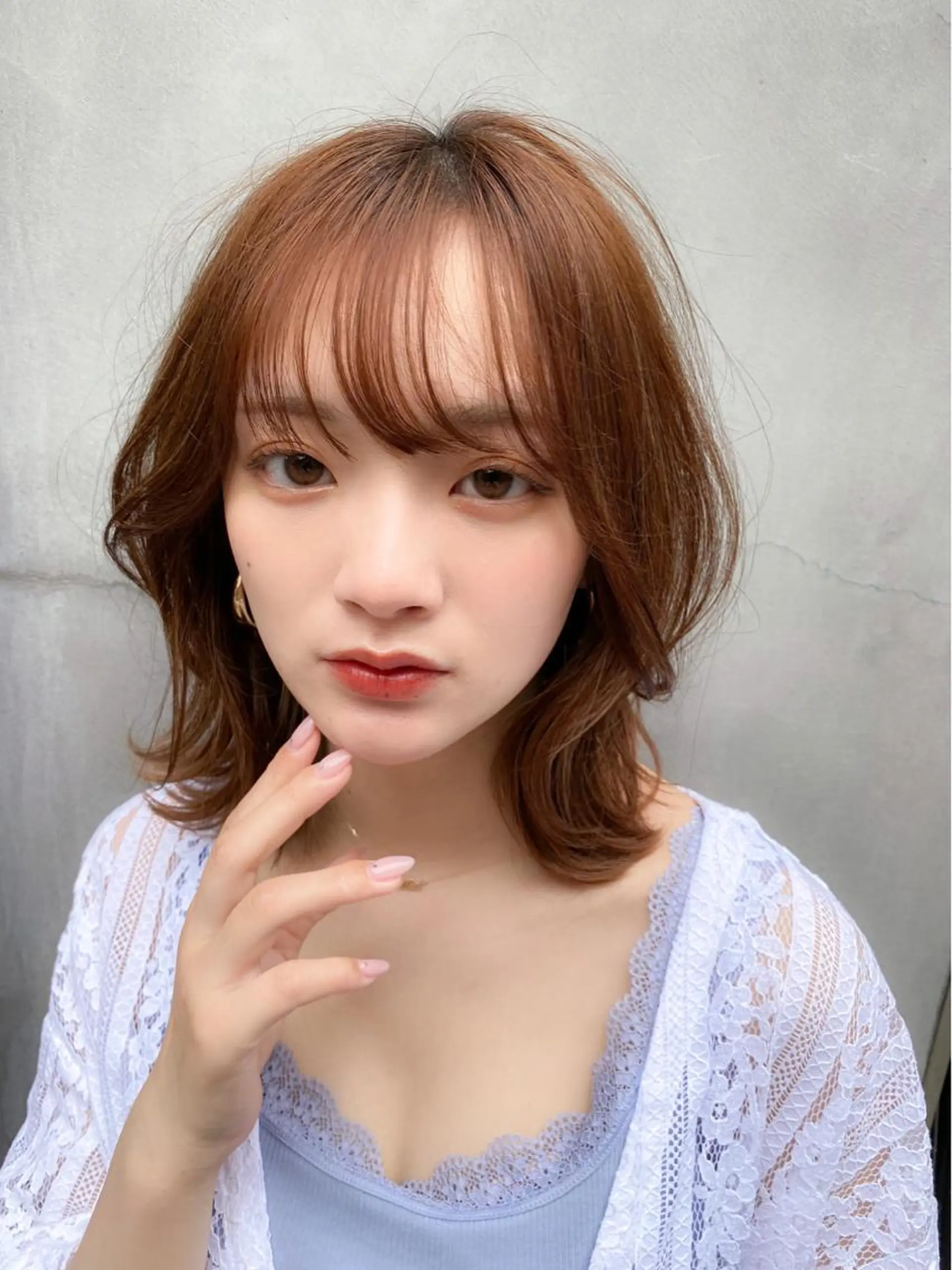 ミディアム カラー シールエクステ ミディアムパーマ ブリーチ ケアブリーチ ダブルカラー カット トリートメント 新宿/韓国風レイヤー 髪質改善/渋谷直樹のヘアスタイル