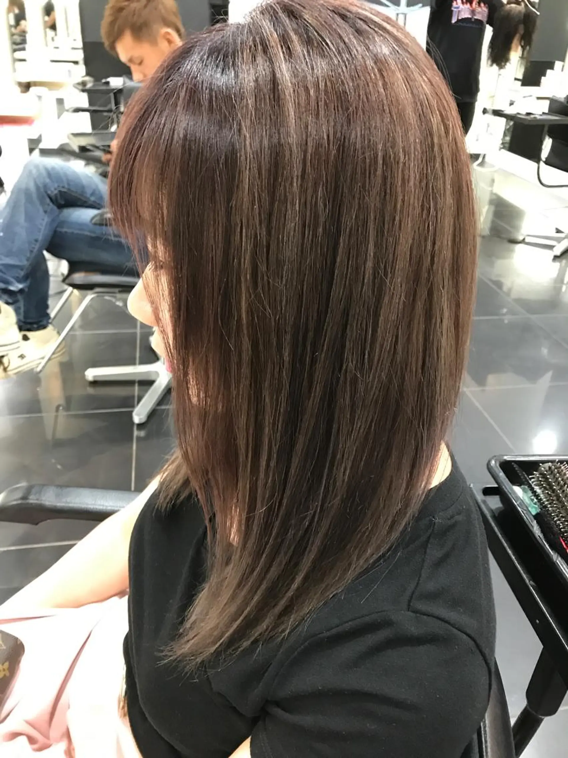 ロング カラー 関口 友行のヘアスタイル