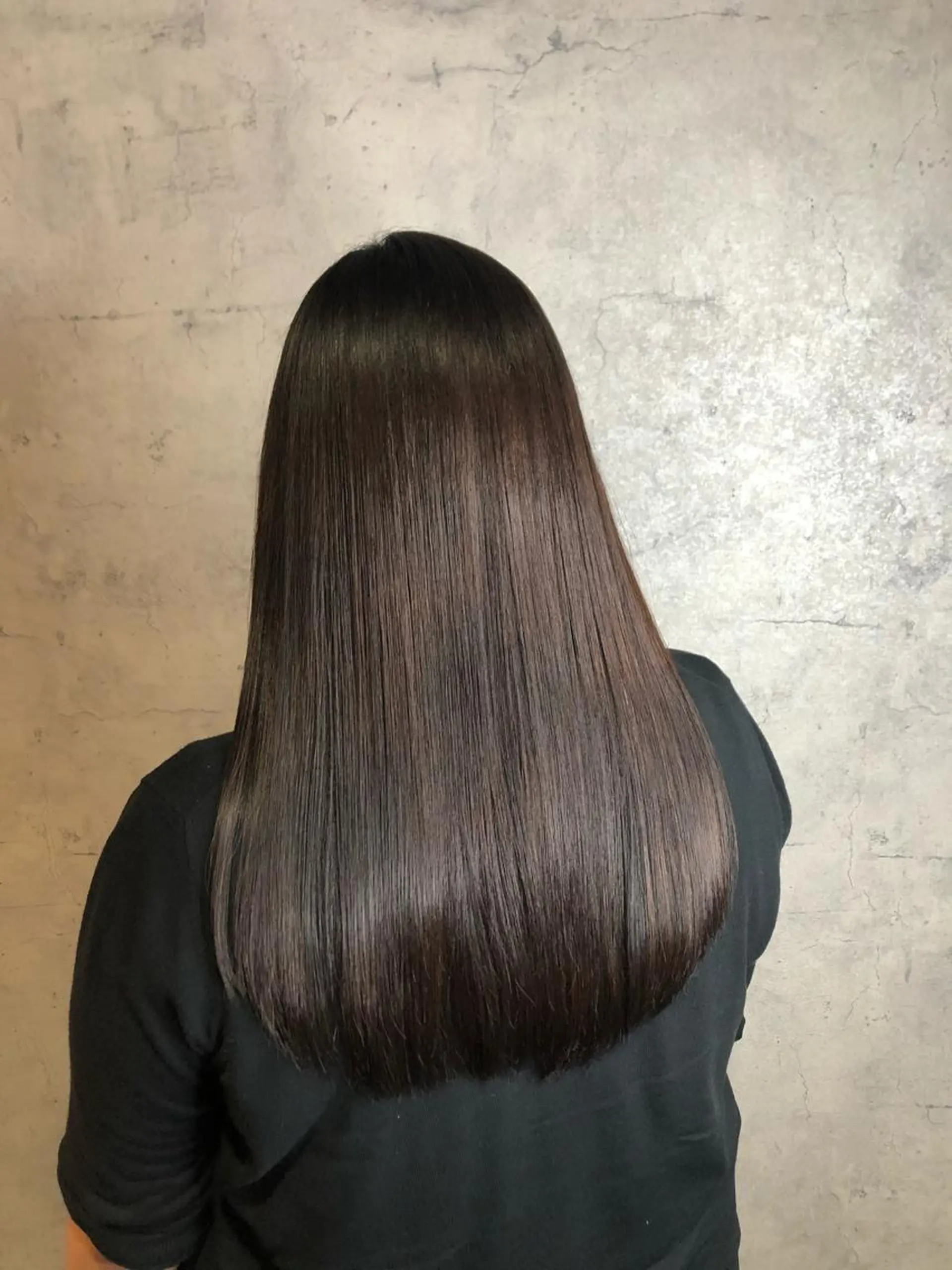 ロング 縮毛矯正 トリートメント 髪質改善 MAKIのヘアスタイル