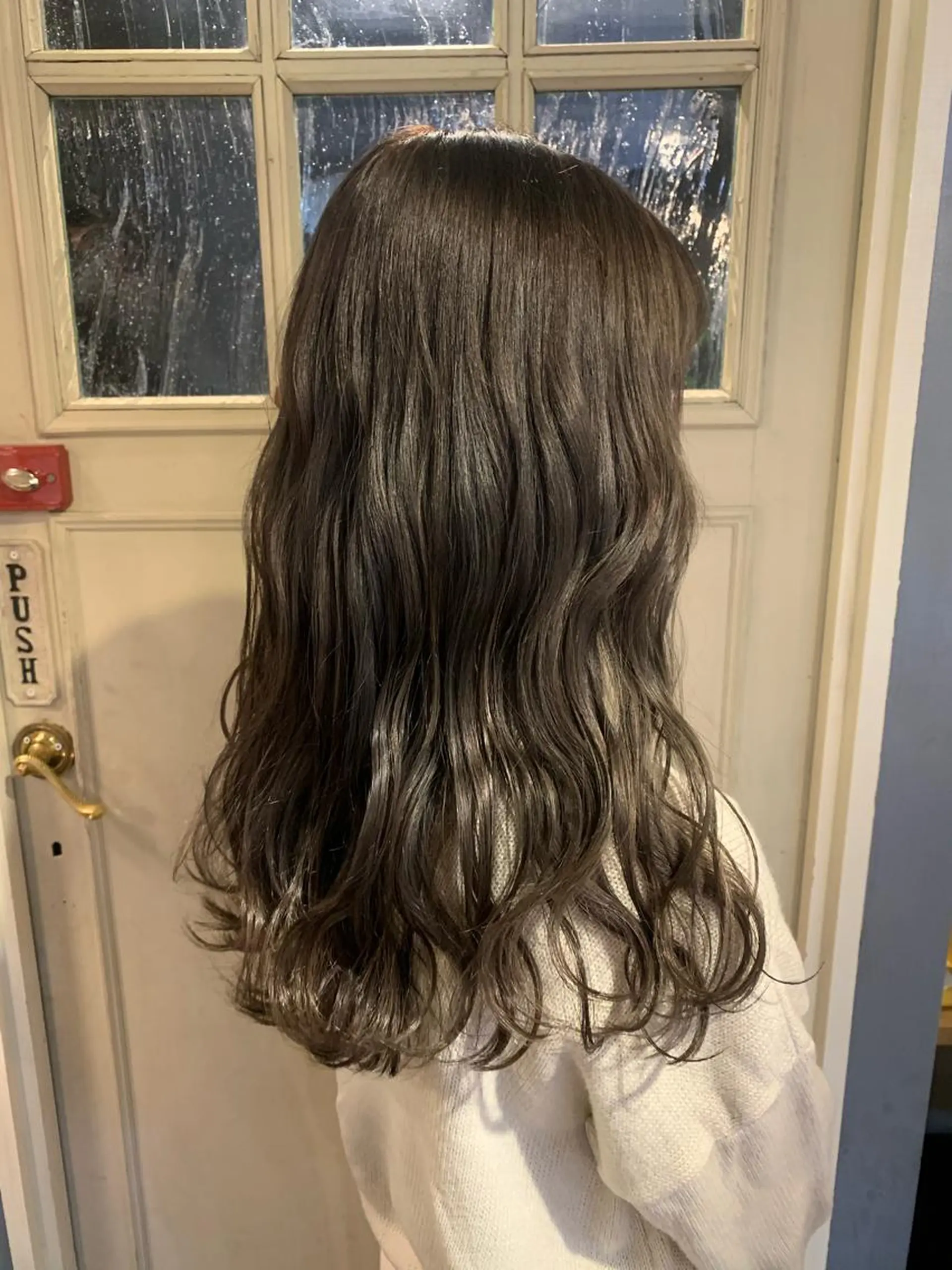 セミロング カラー ヘアカラー 清水千優/パーマ/透 明感カラー/メンズのヘアスタイル