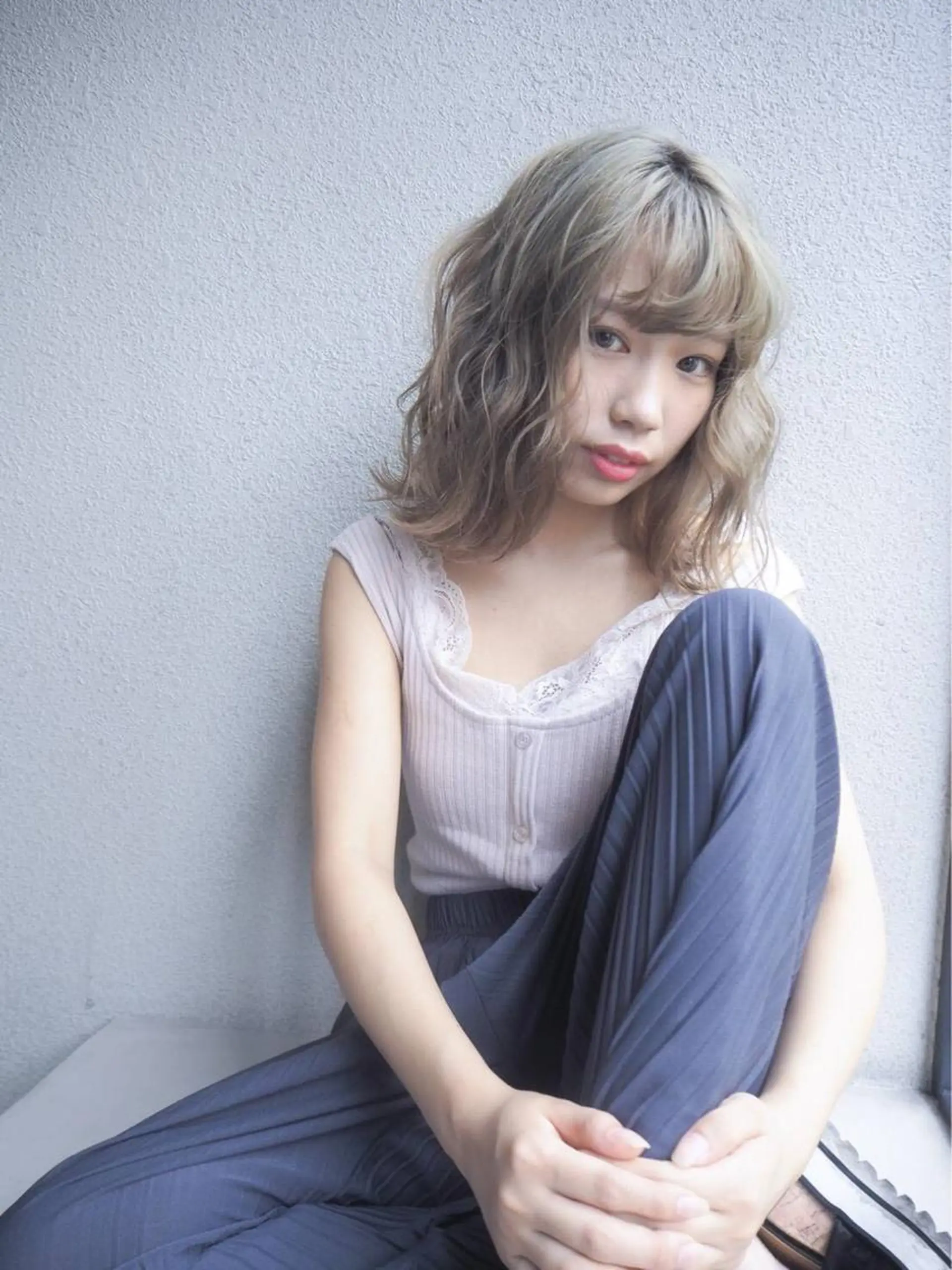 ミディアム カラー SHE. hairdesignのヘアスタイル