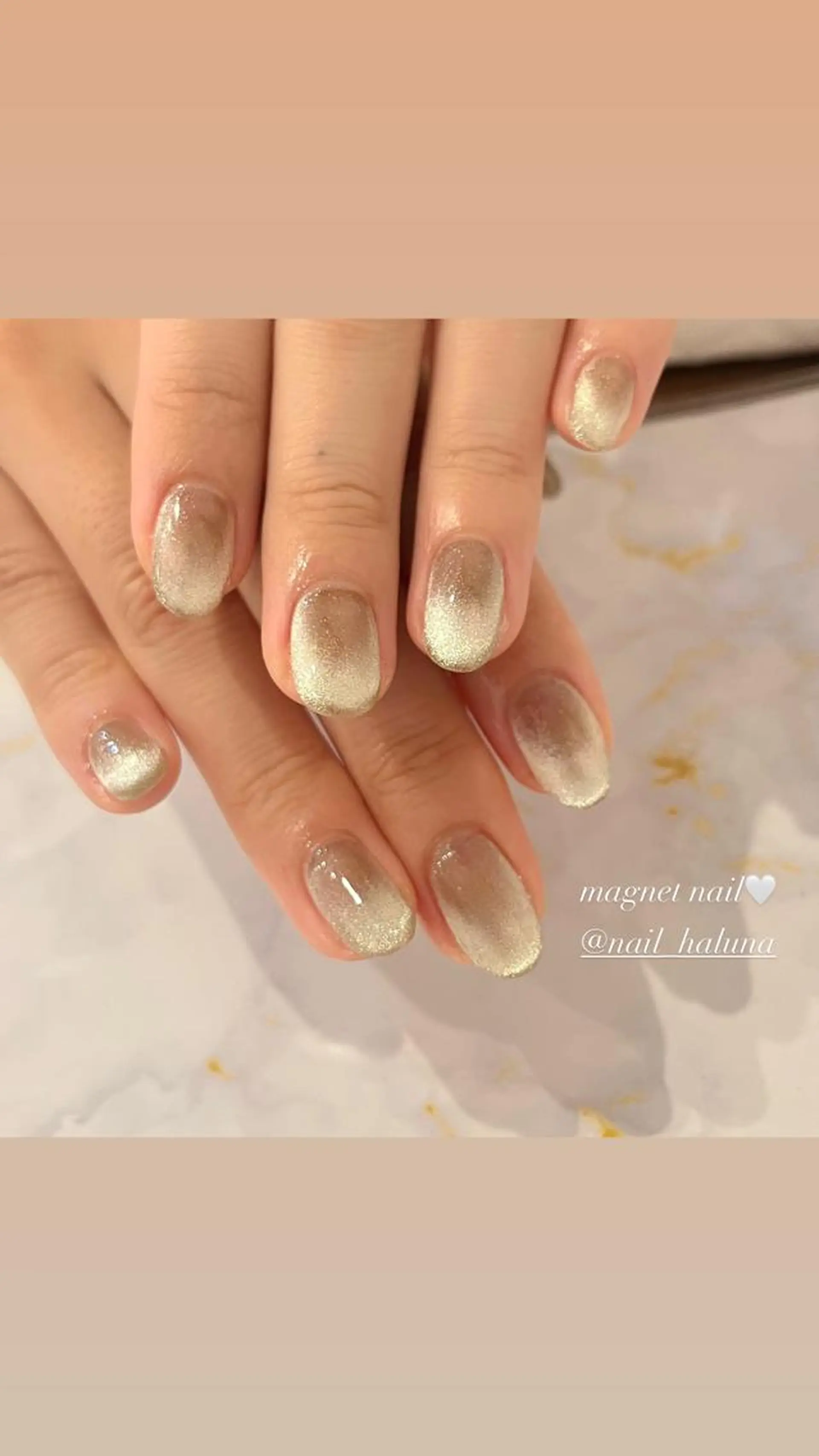 ネイル フレンチネイル マグネットネイル ハンドネイル キンジョウ ハルナのネイルデザイン