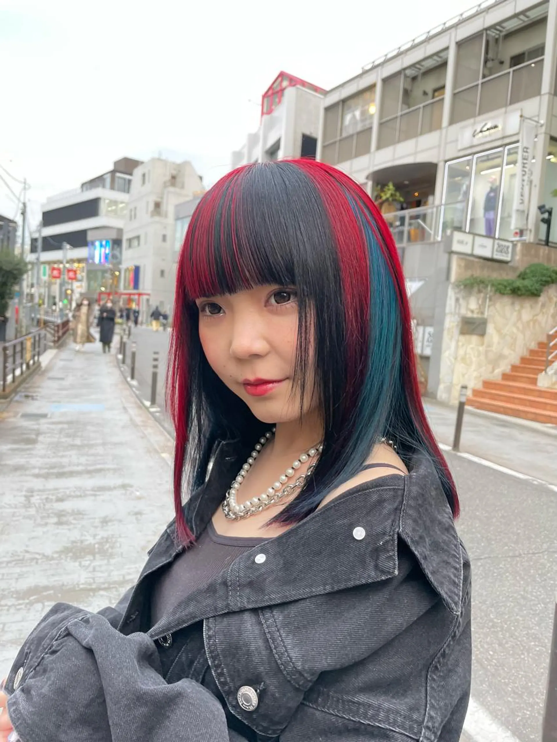 セミロング カラー ヘアアレンジ デザインカラー ヘアカラー 柔らかカラー/ レイヤーYUTO🧋のヘアスタイル