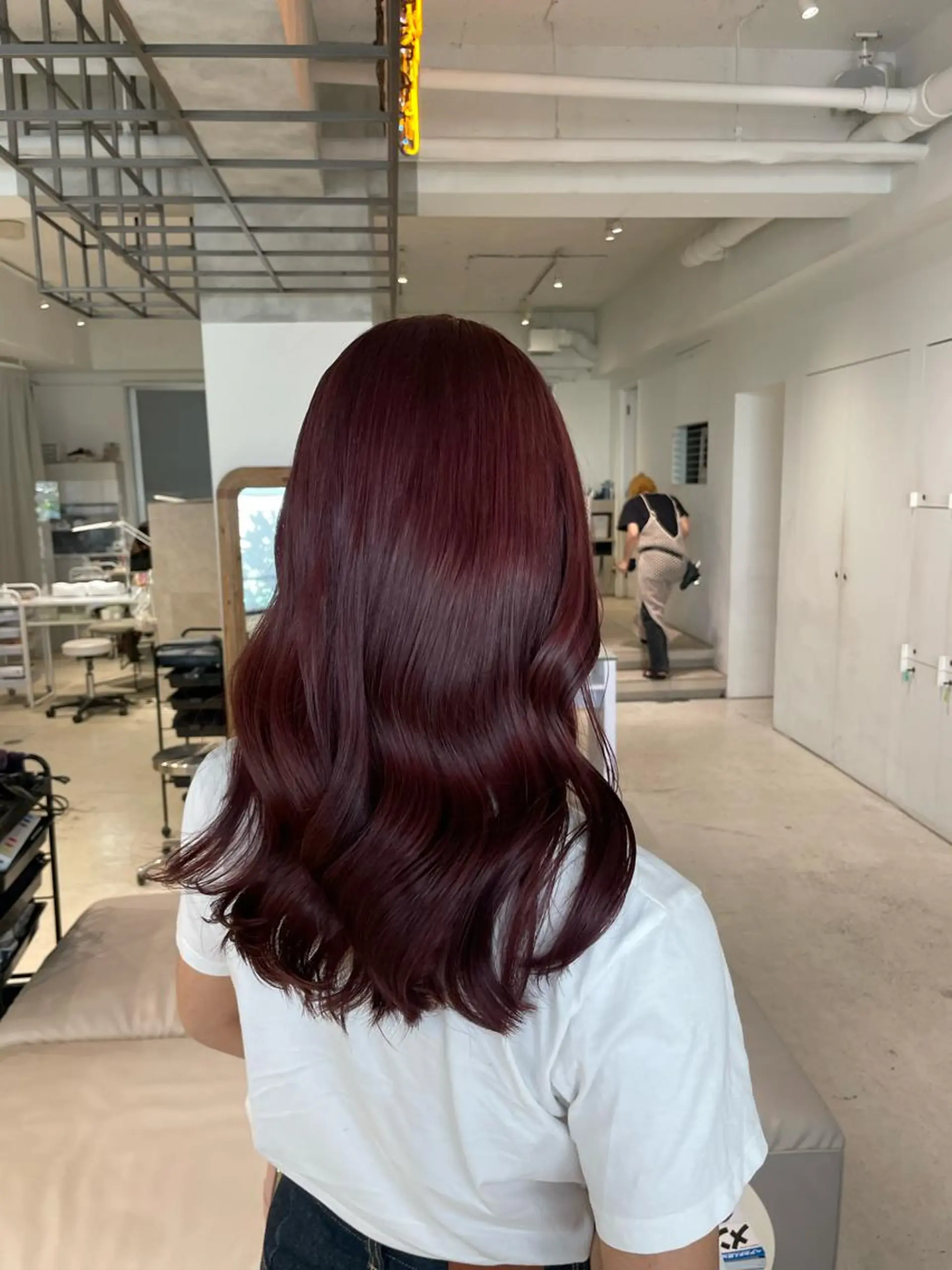 セミロング カラー loely 💞miyuのヘアスタイル