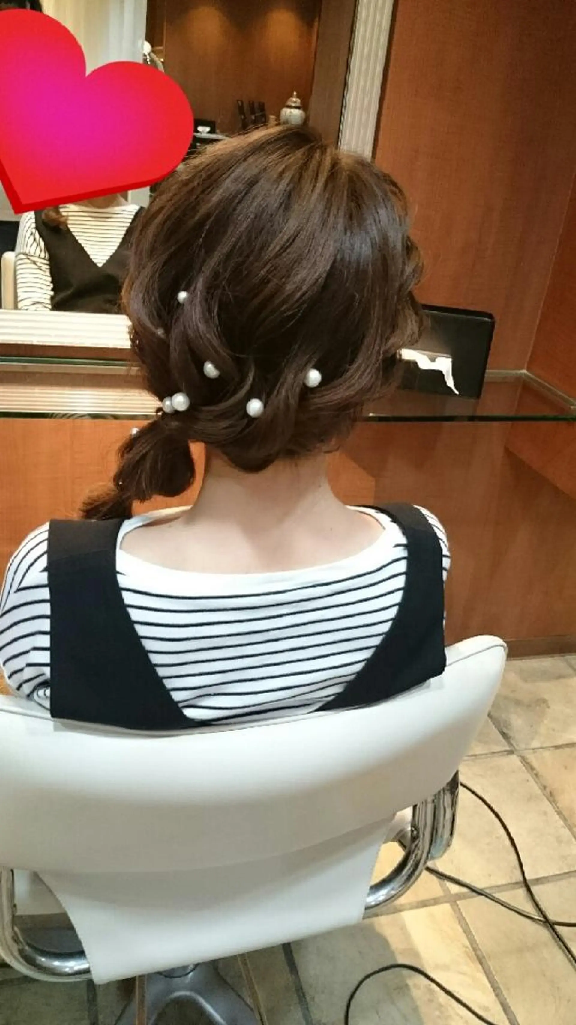 セミロング ヘアアレンジ カラー 武田尚子🌸 自然に仕上がる矯正のヘアスタイル