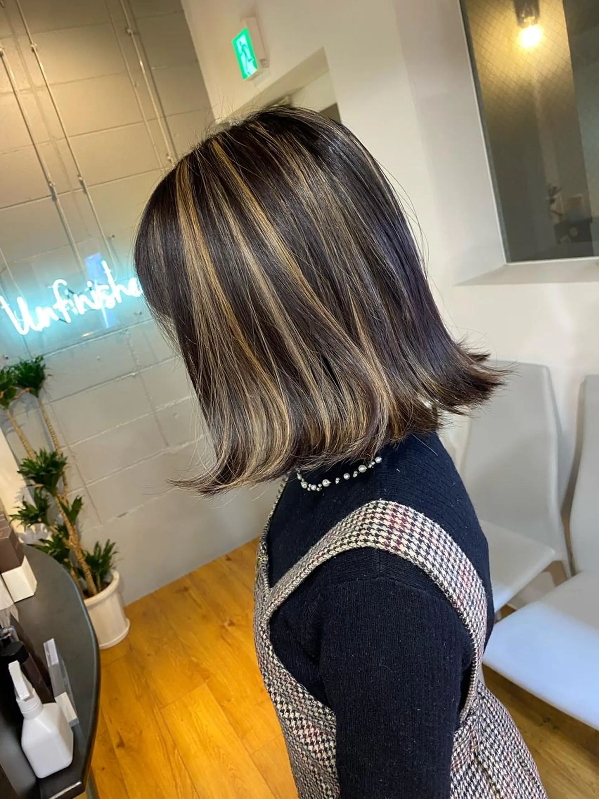 ミディアム カラー ヘアアレンジ 久米 治仁のヘアスタイル