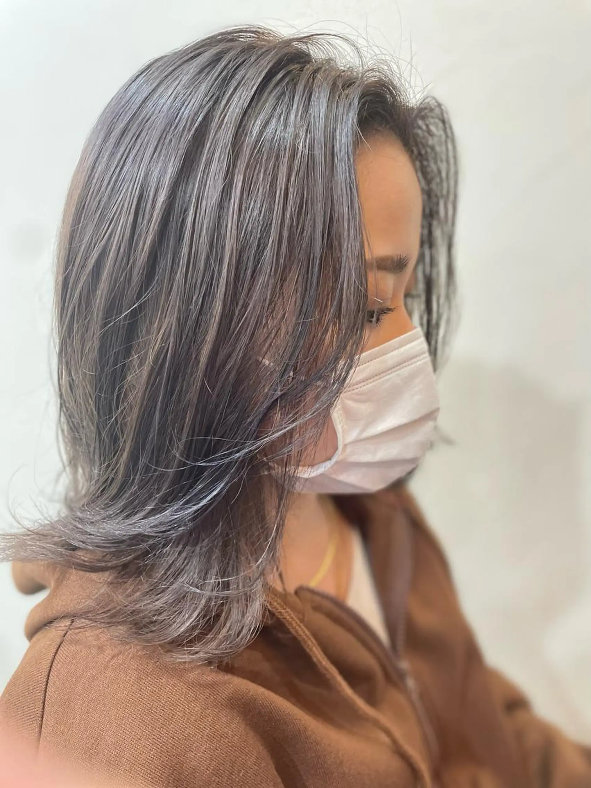 ショート カラー ブリーチ ケアブリーチ ダブルカラー クセ毛特化サロン うめのヘアスタイル