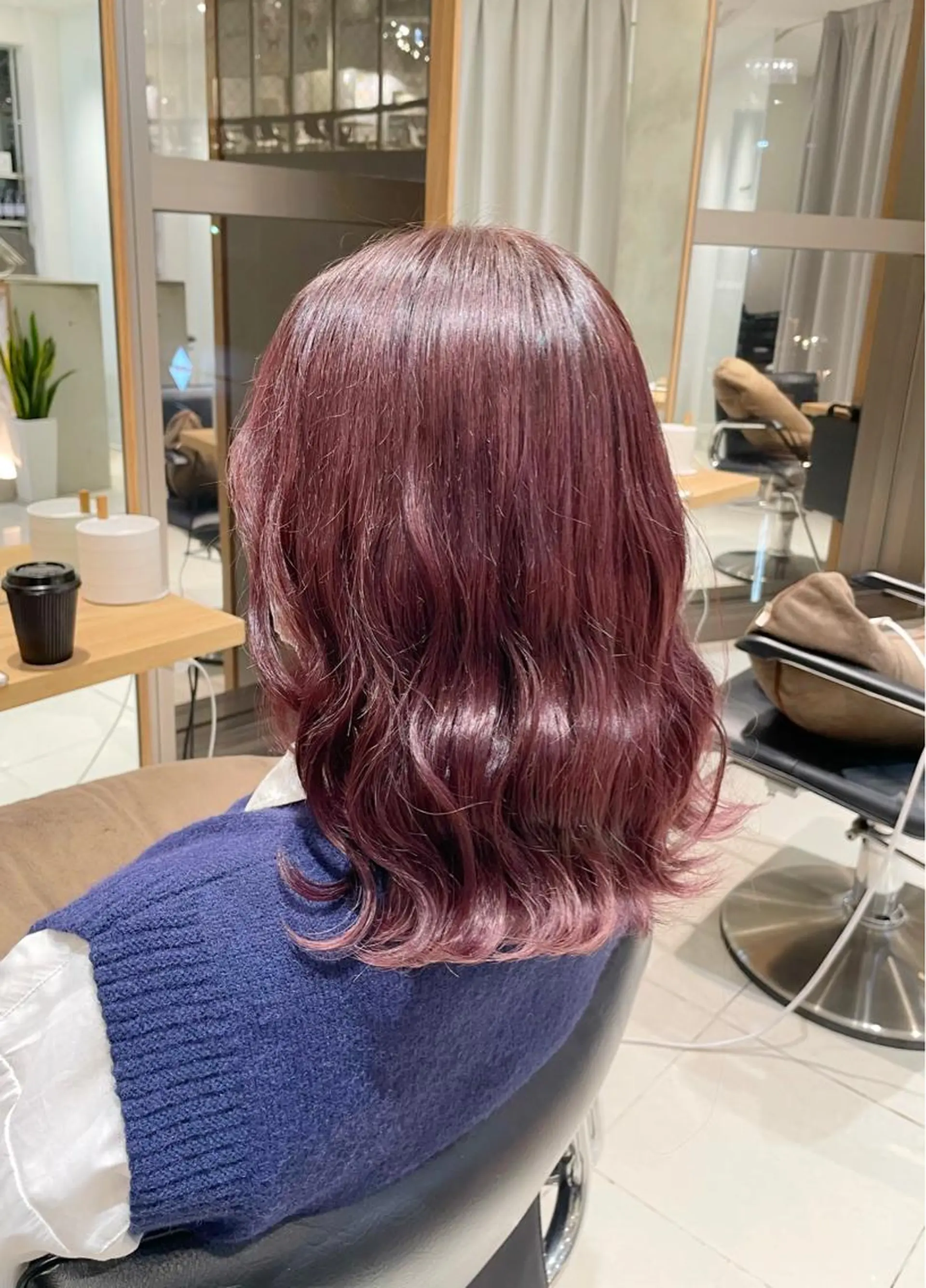 ミディアム カラー ヘアアレンジ 艶髪/レイヤーカット 🐣misakiのヘアスタイル