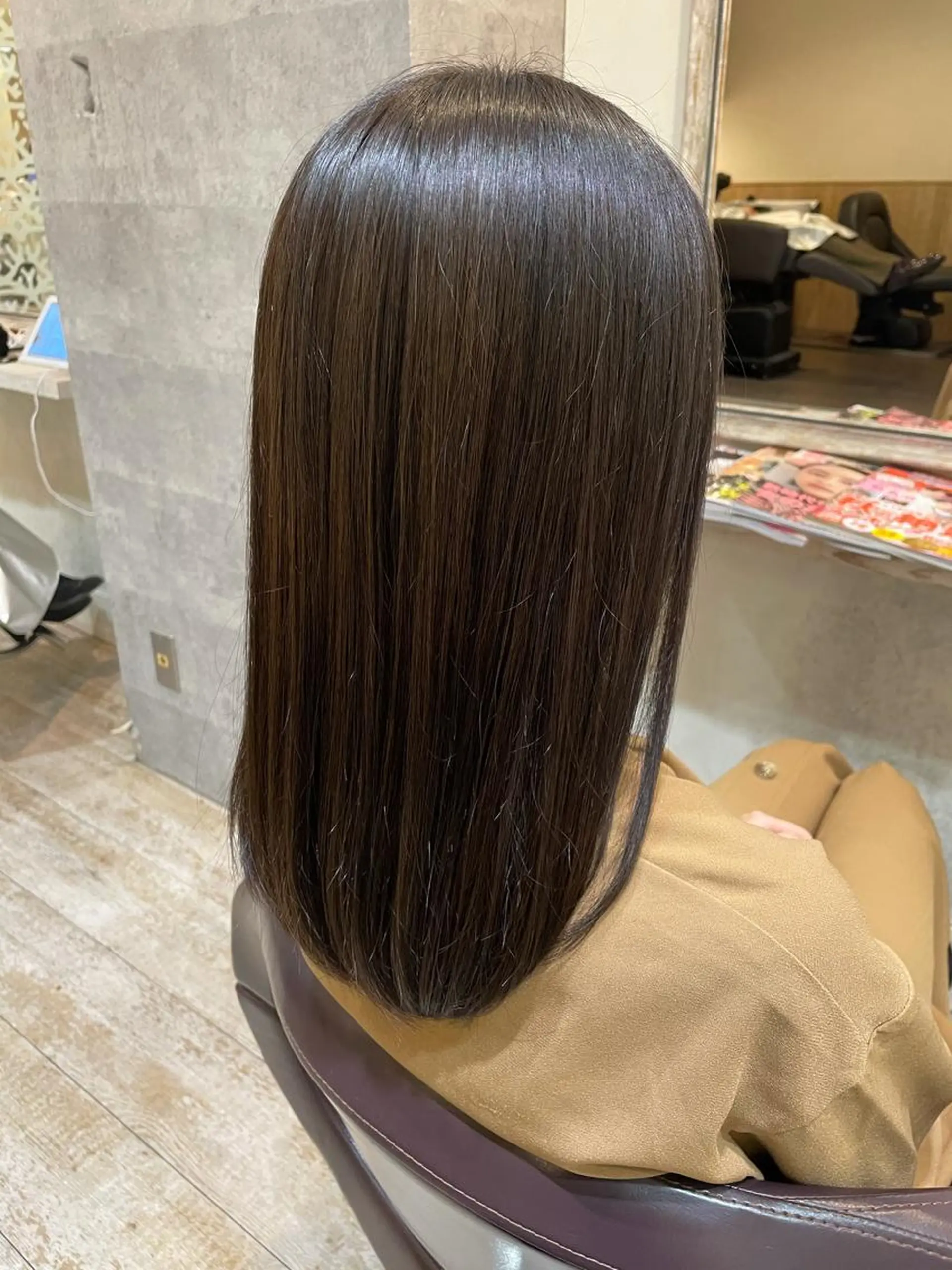 ロング カラー カット ヘアカラー トリートメント Agu hair verse所属・小顔/似合わせカット 杉山莉菜のヘアスタイル