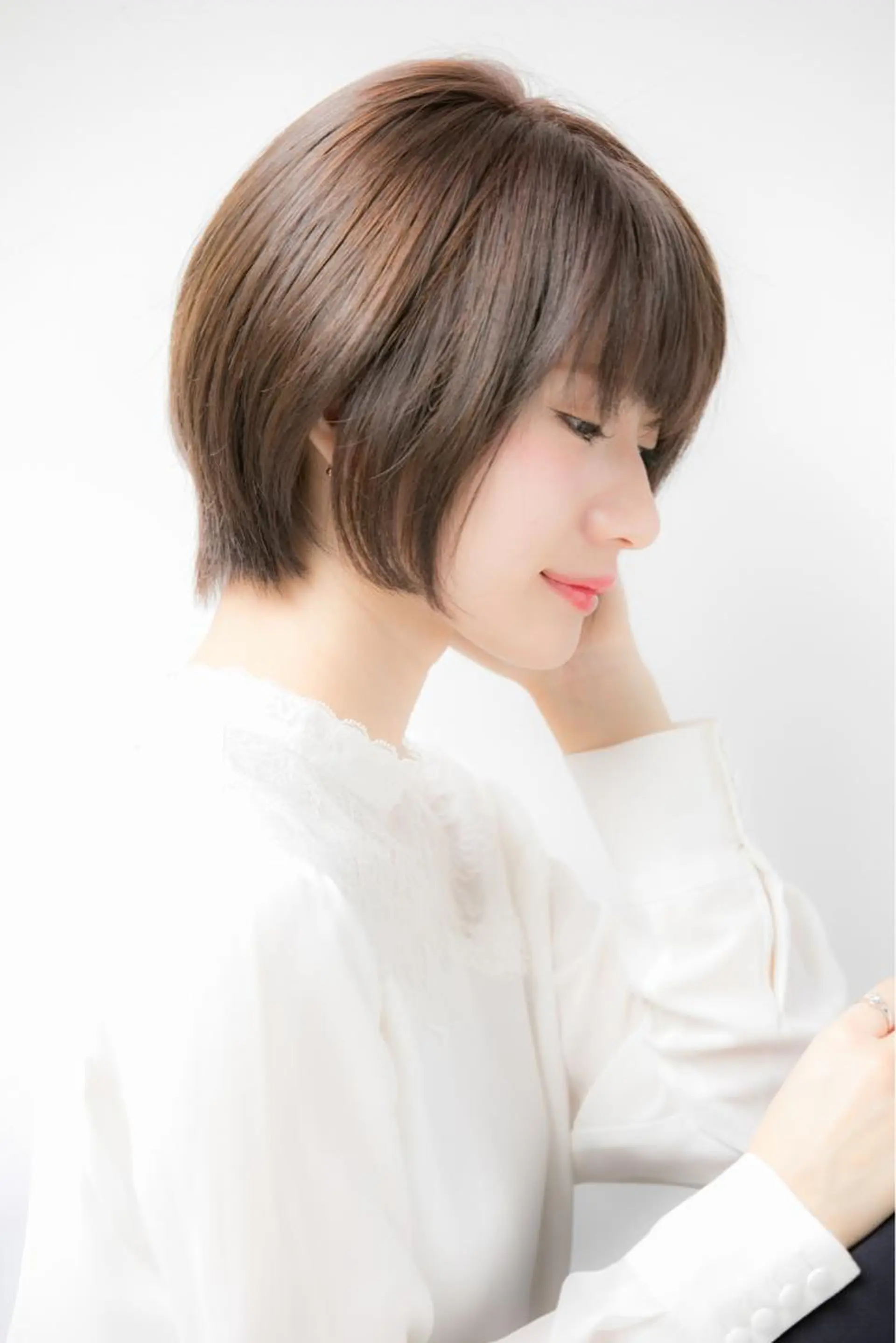 ショート 💎小顔前髪&髪質 改善カラー💎片桐のヘアスタイル