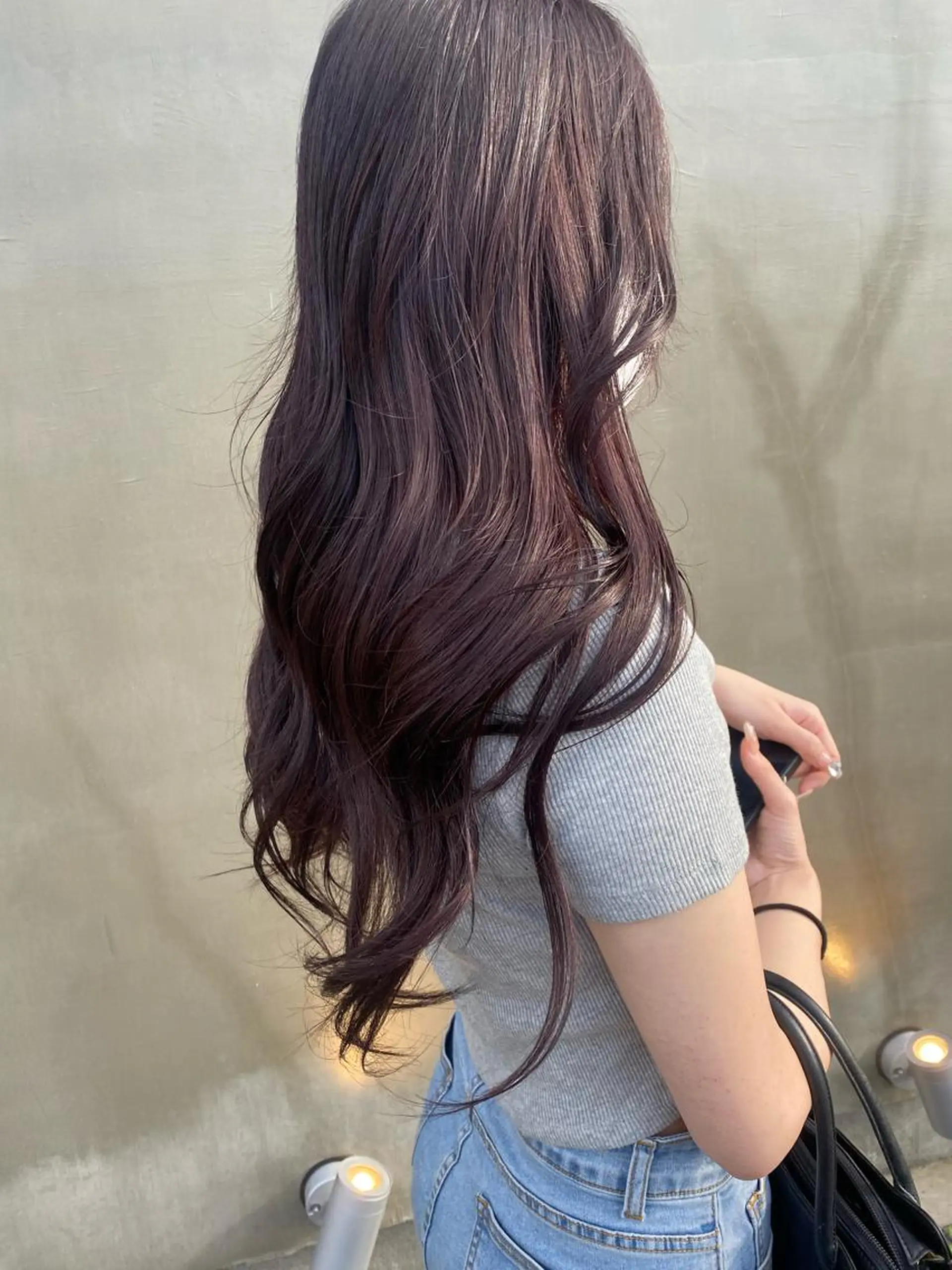 カラー ブラウンカラー ピンクカラー くろだ まみのヘアスタイル