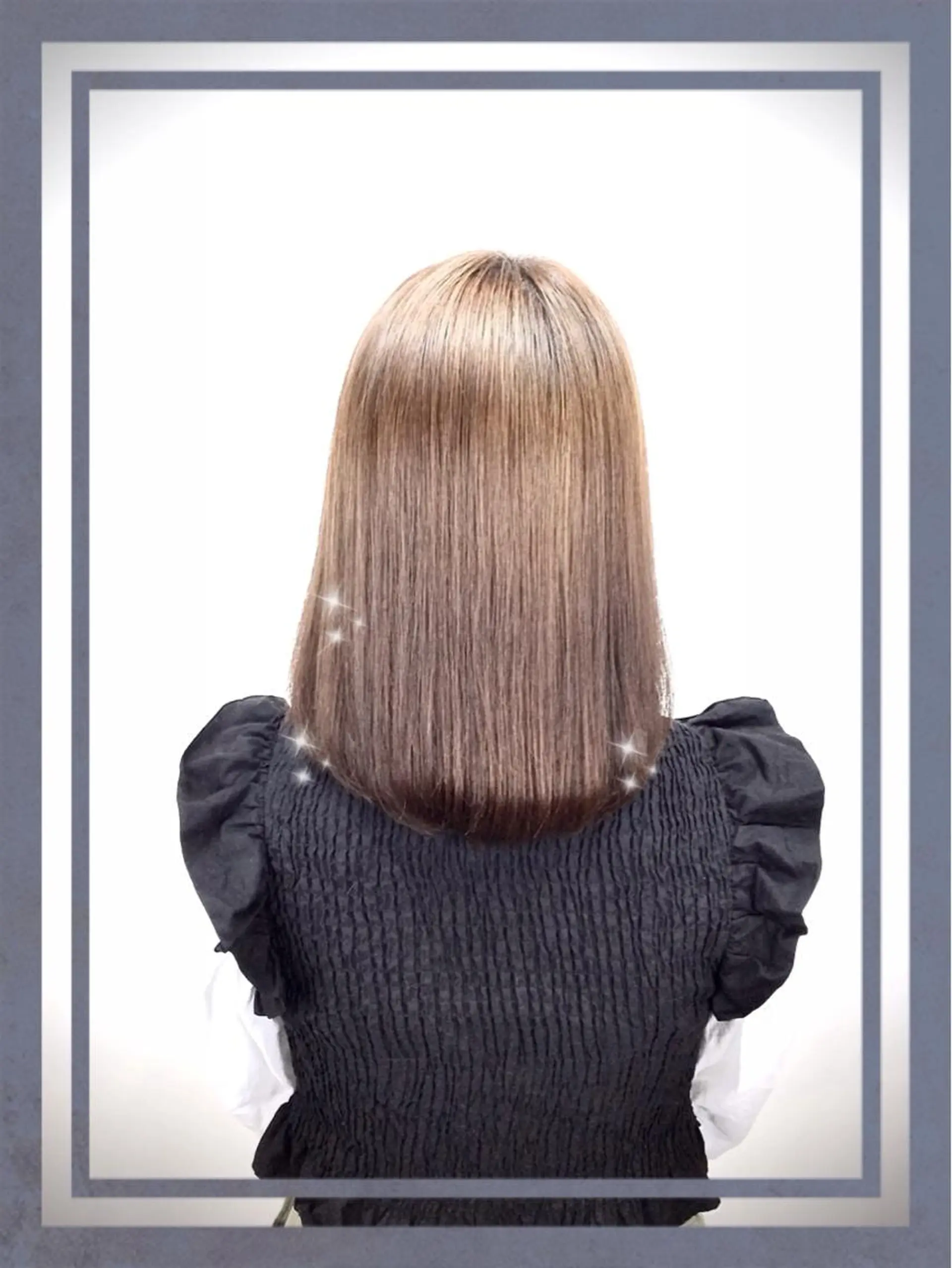 ミディアム カラー Annon プライベートサロンのヘアスタイル