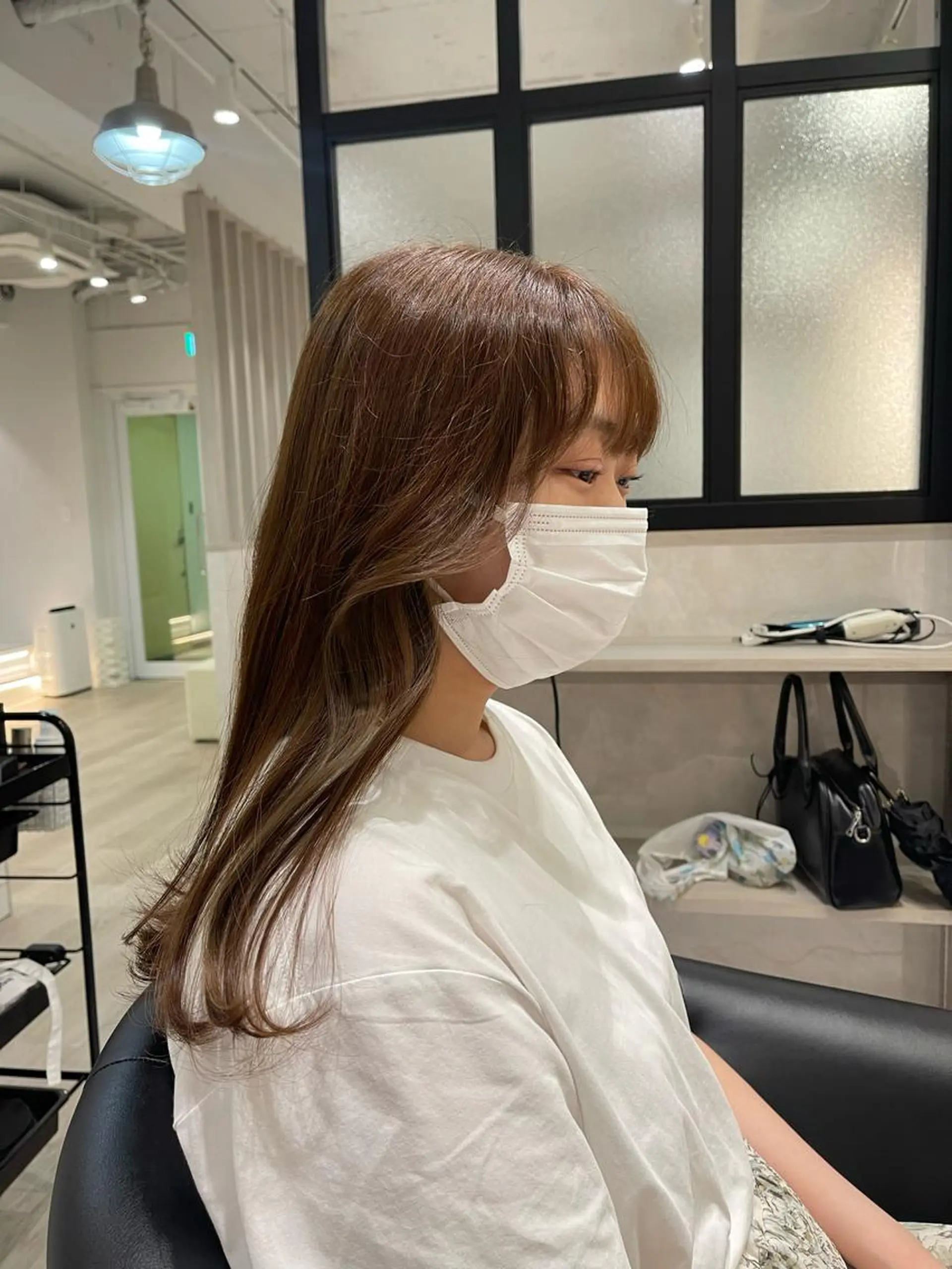 ロング カラー カット ヘアカラー トリートメント &chaLme   心斎橋所属・emi/髪質改善/ 韓国風/艶カラーのヘアスタイル