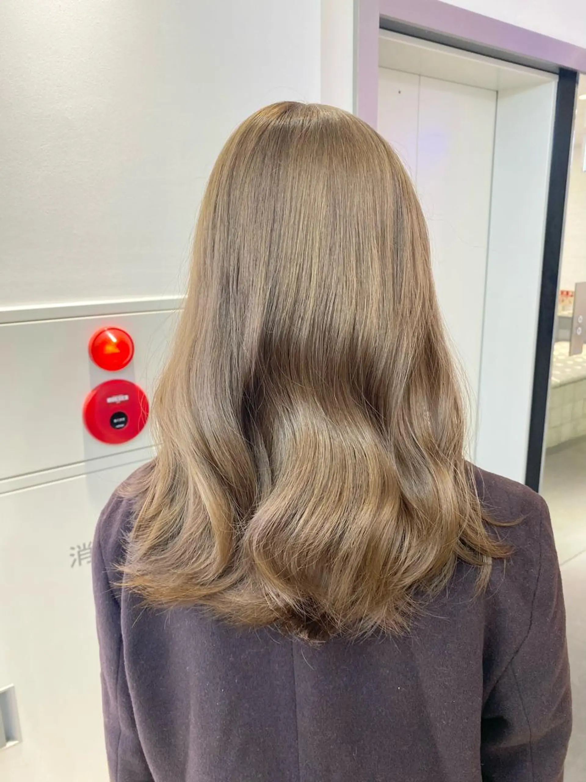 ミディアム カラー ベージュカラー ブリーチ レイヤー/ハイトーン 🧸SENAのヘアスタイル