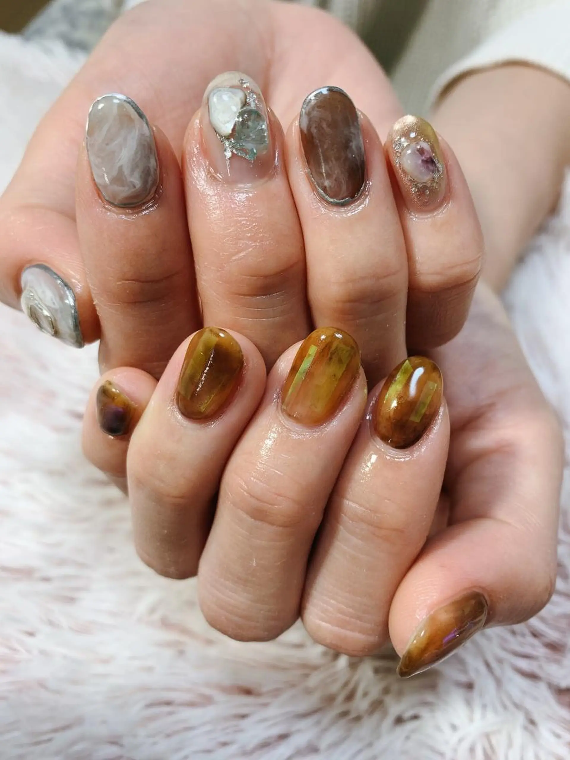 ネイル ニュアンスネイル Blancnail 江口のネイルデザイン