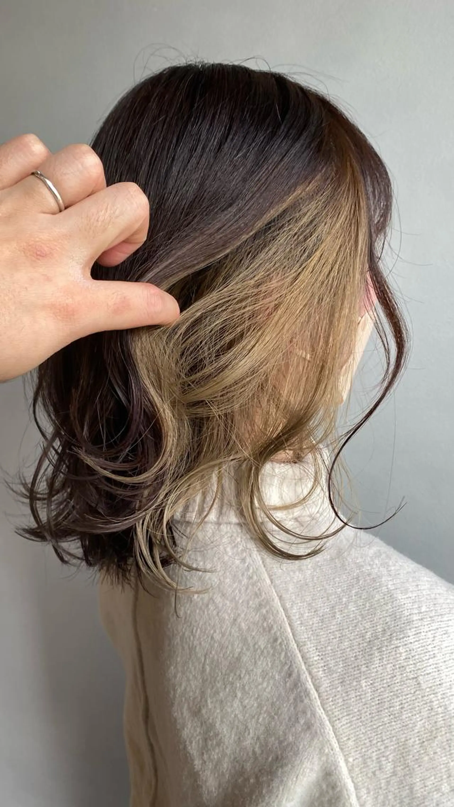 ミディアム カラー ヘアカラー 🪐SOURCE 塚口　シマブクロ🪐のヘアスタイル