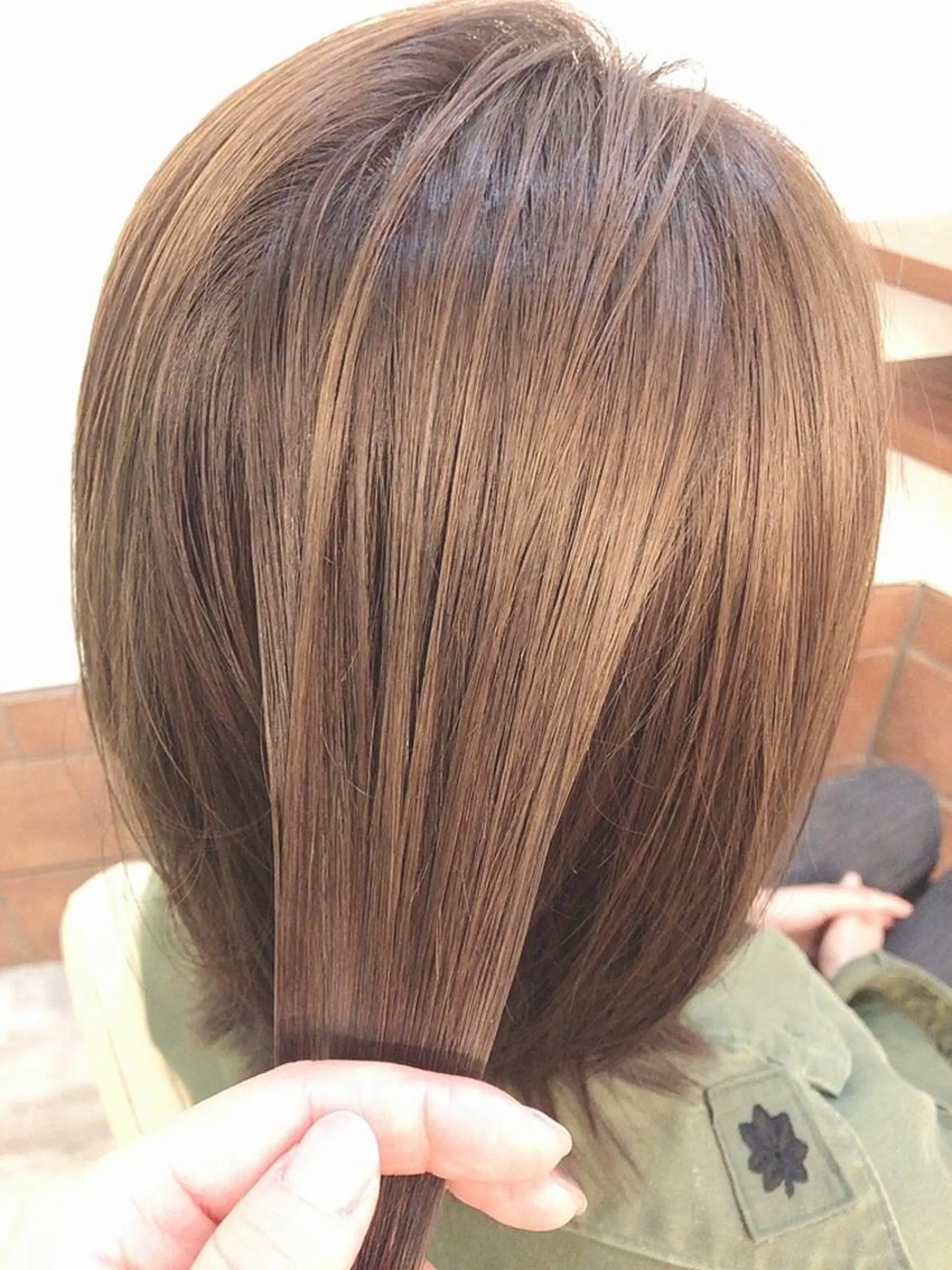 ミディアム カラー 髪質改善✨️透明感カ ラー✧*。山下さいみのヘアスタイル