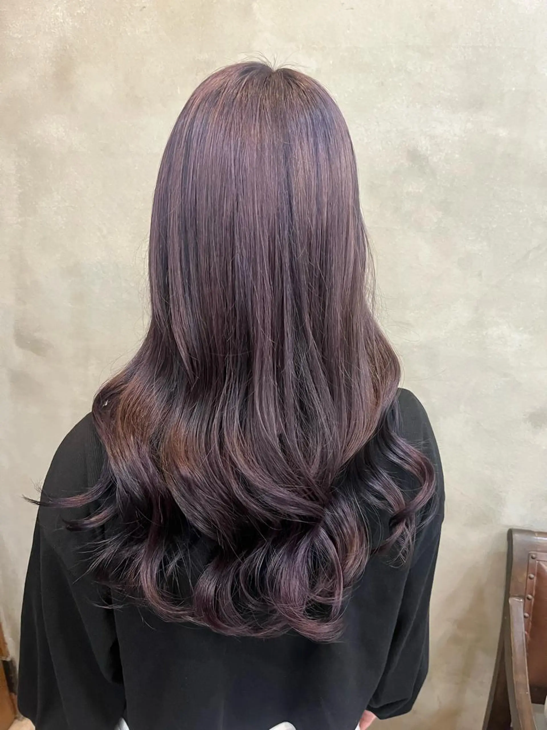 ロング カラー 艶髪/ハイトーン/ ヘアセット/モエノのヘアスタイル