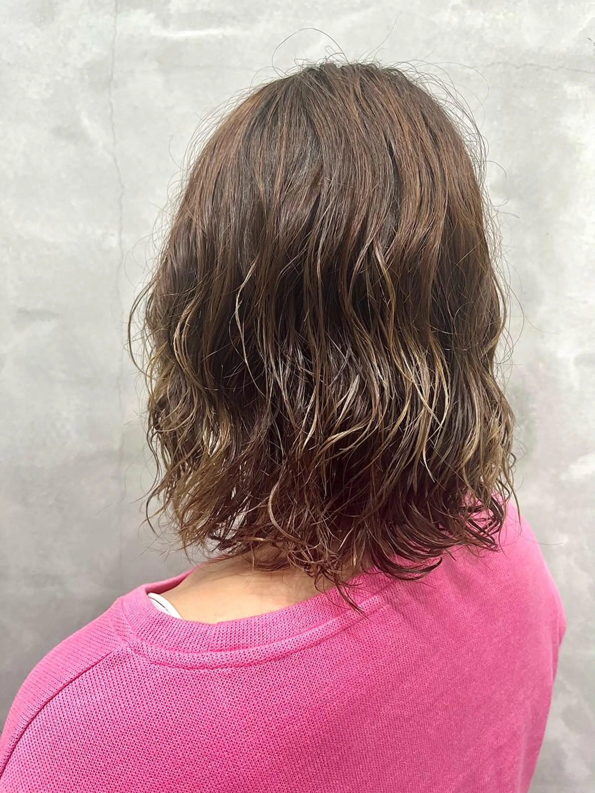 ミディアム パーマ カット パーマ 山本 佳奈のヘアスタイル