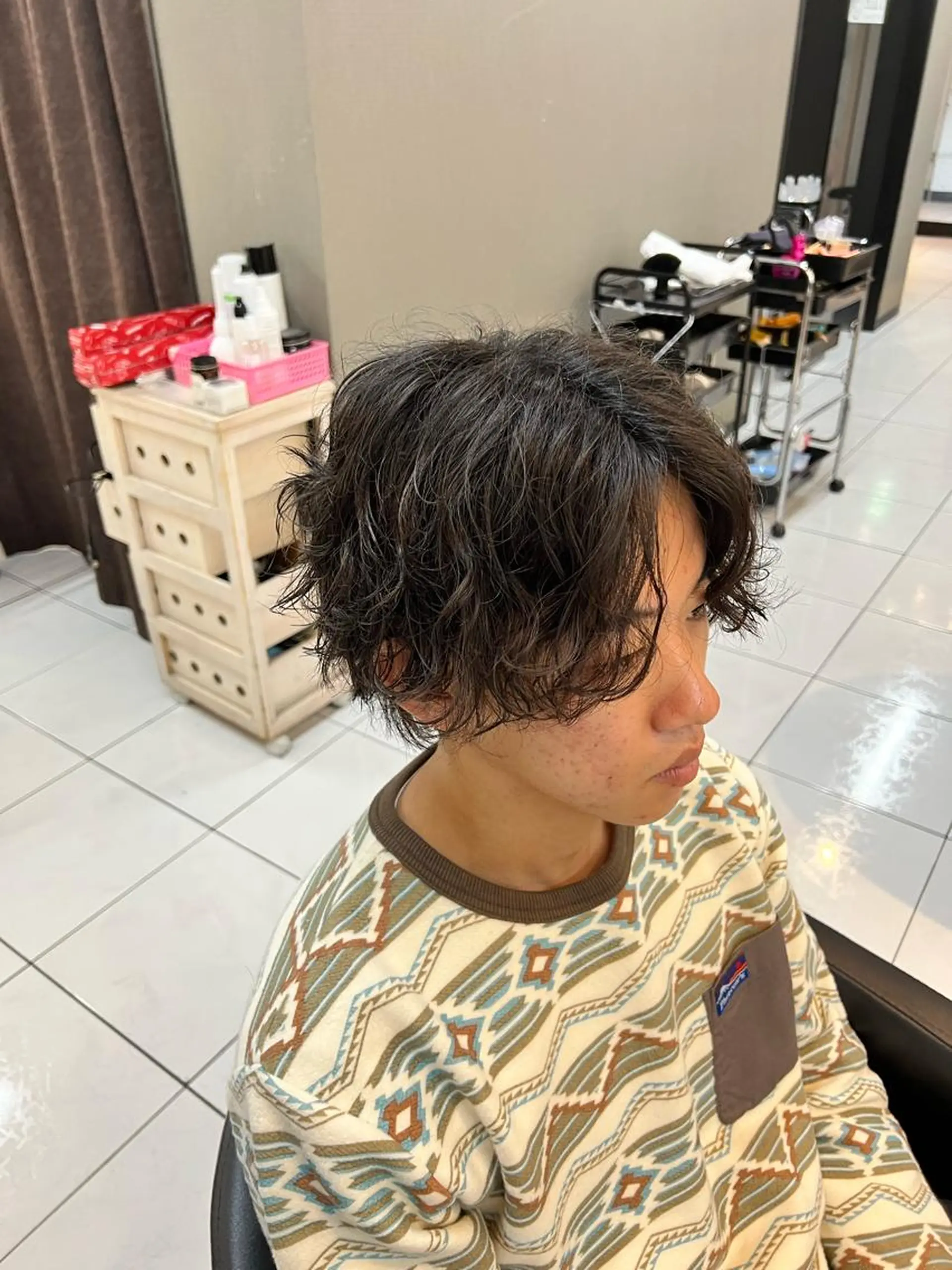 パーマ メンズ メンズパーマ スパイラルパーマ パーマ特化美容師 茂木広幸のヘアスタイル