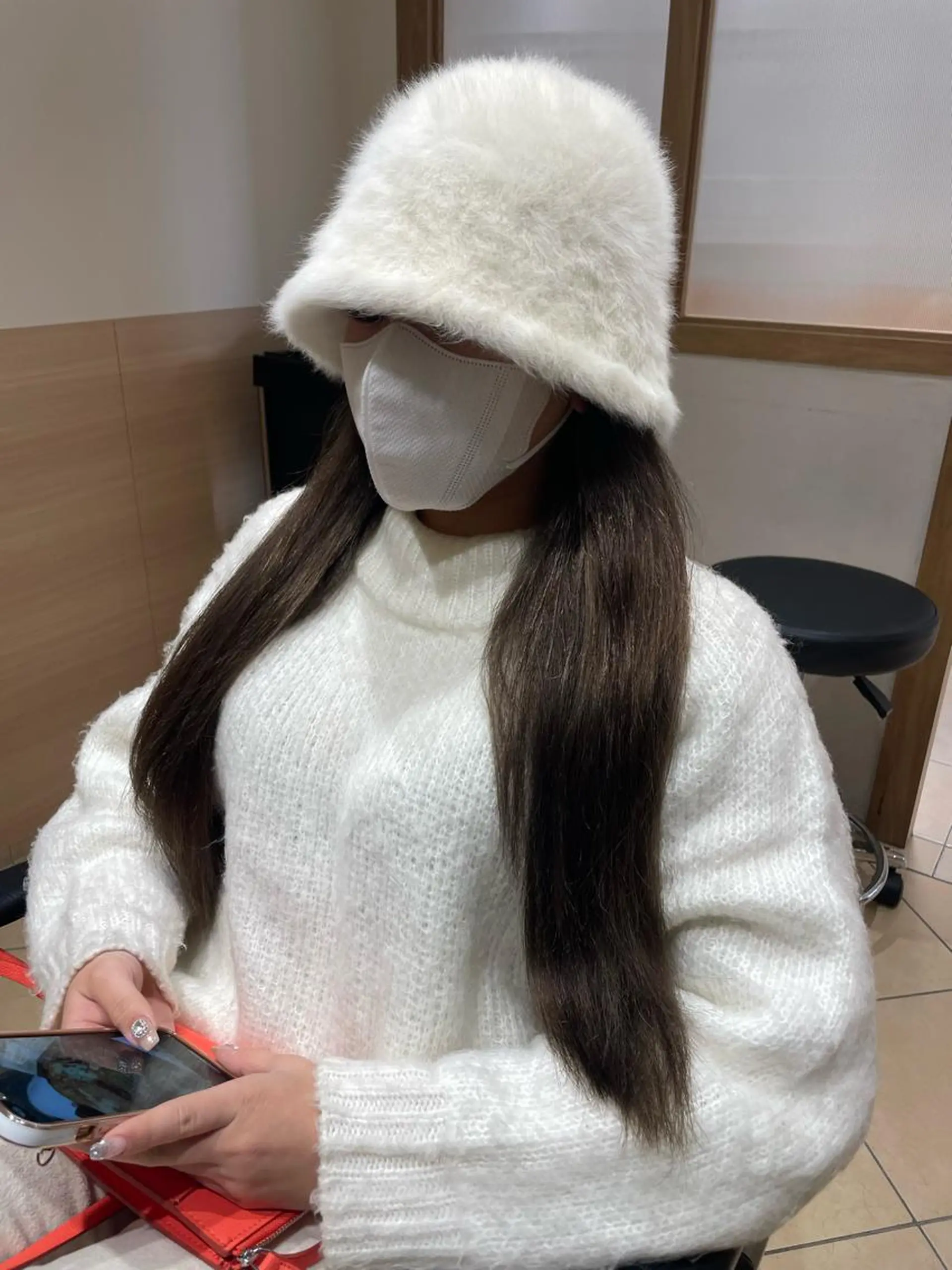 ロング カラー ブラウンカラー ケアカラー ピンクカラー ピンクブラウン ロング ヘアカラー GO TODAY SHAiRE SALON所属・天野 瑠真のヘアスタイル