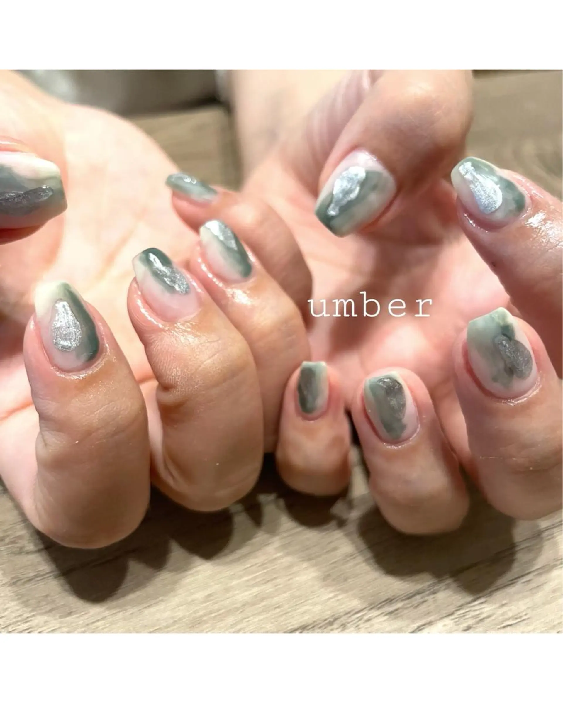 ネイル クリアネイル フットネイル フレンチネイル マグネットネイル マットネイル ハンドネイル umber 三茶1分のネイルデザイン