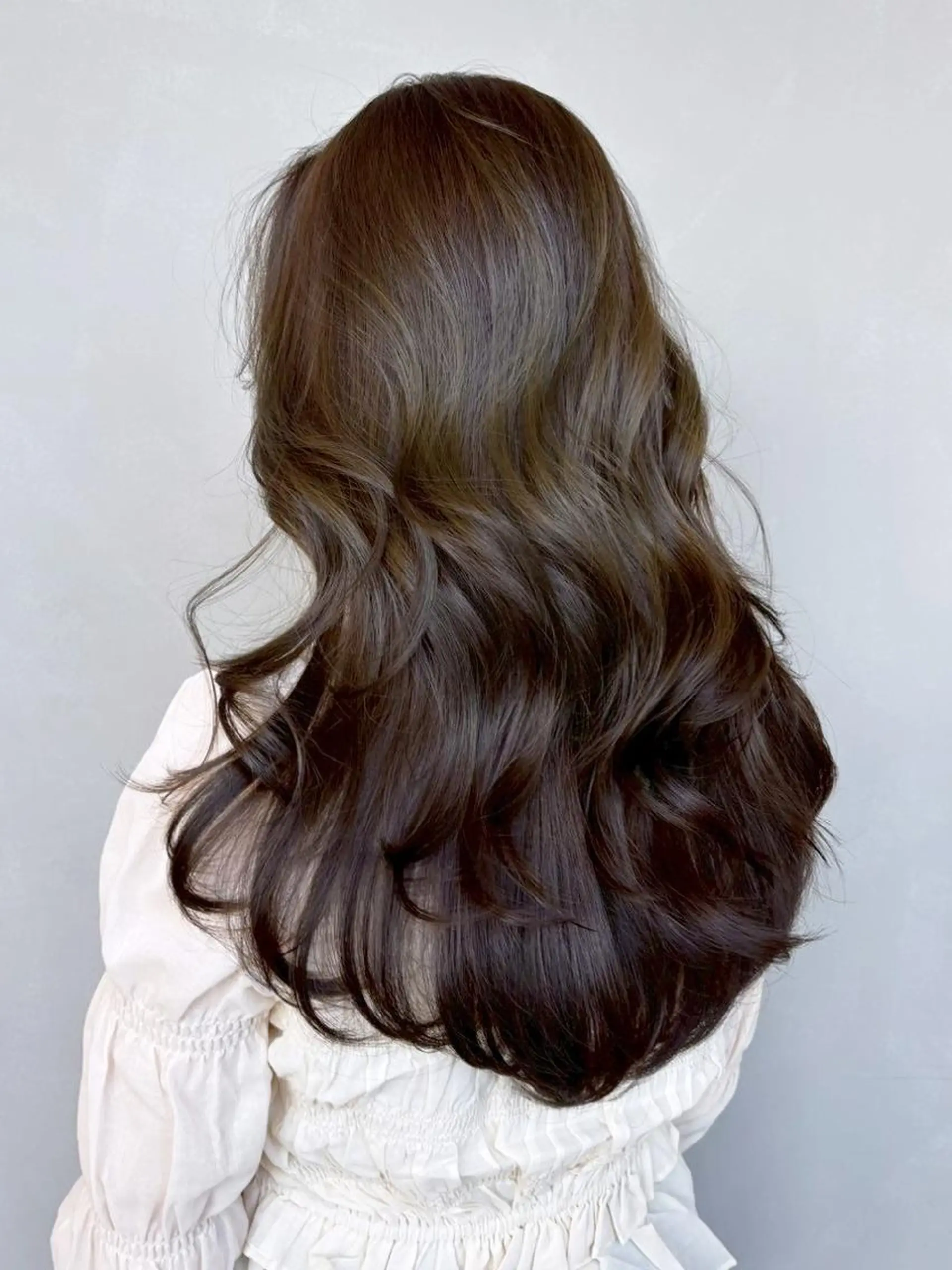 カラー セミロング 韓国風ヘア おくれ毛 カット ヘアカラー トリートメント ITbyALBUM 中野店のヘアスタイル