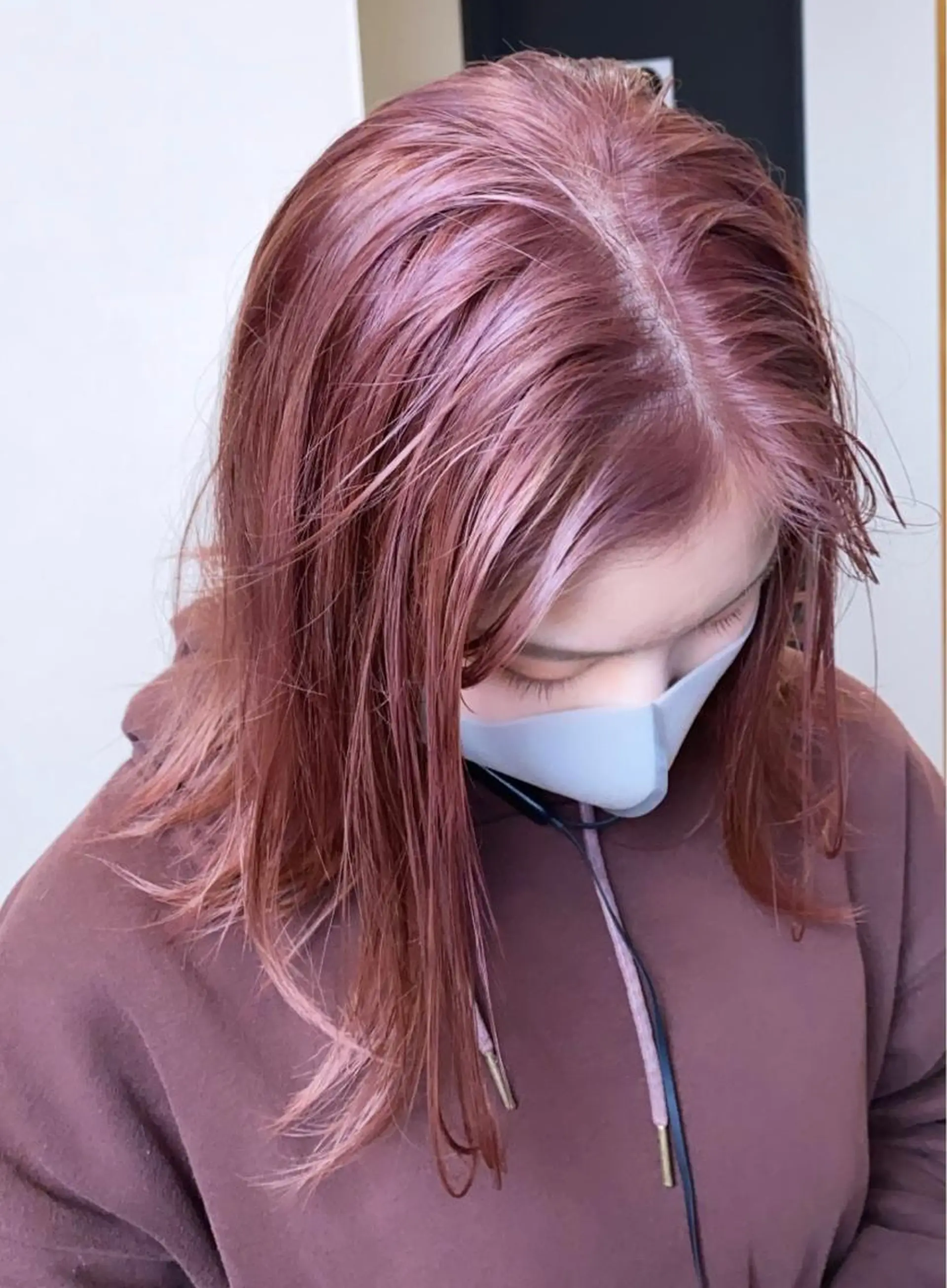 ミディアム カラー ハイトーンカラー ピンクカラー Hair & make Lamp所属・梅田のブリーチ特化 美容師KAI🥰のヘアスタイル