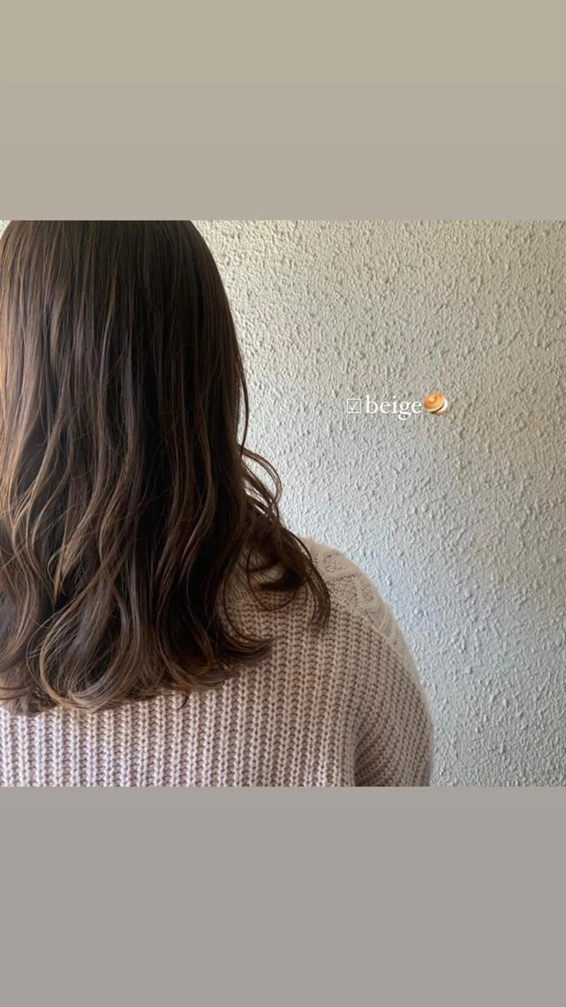 セミロング カラー ベージュカラー chouette/ 根本優希のヘアスタイル