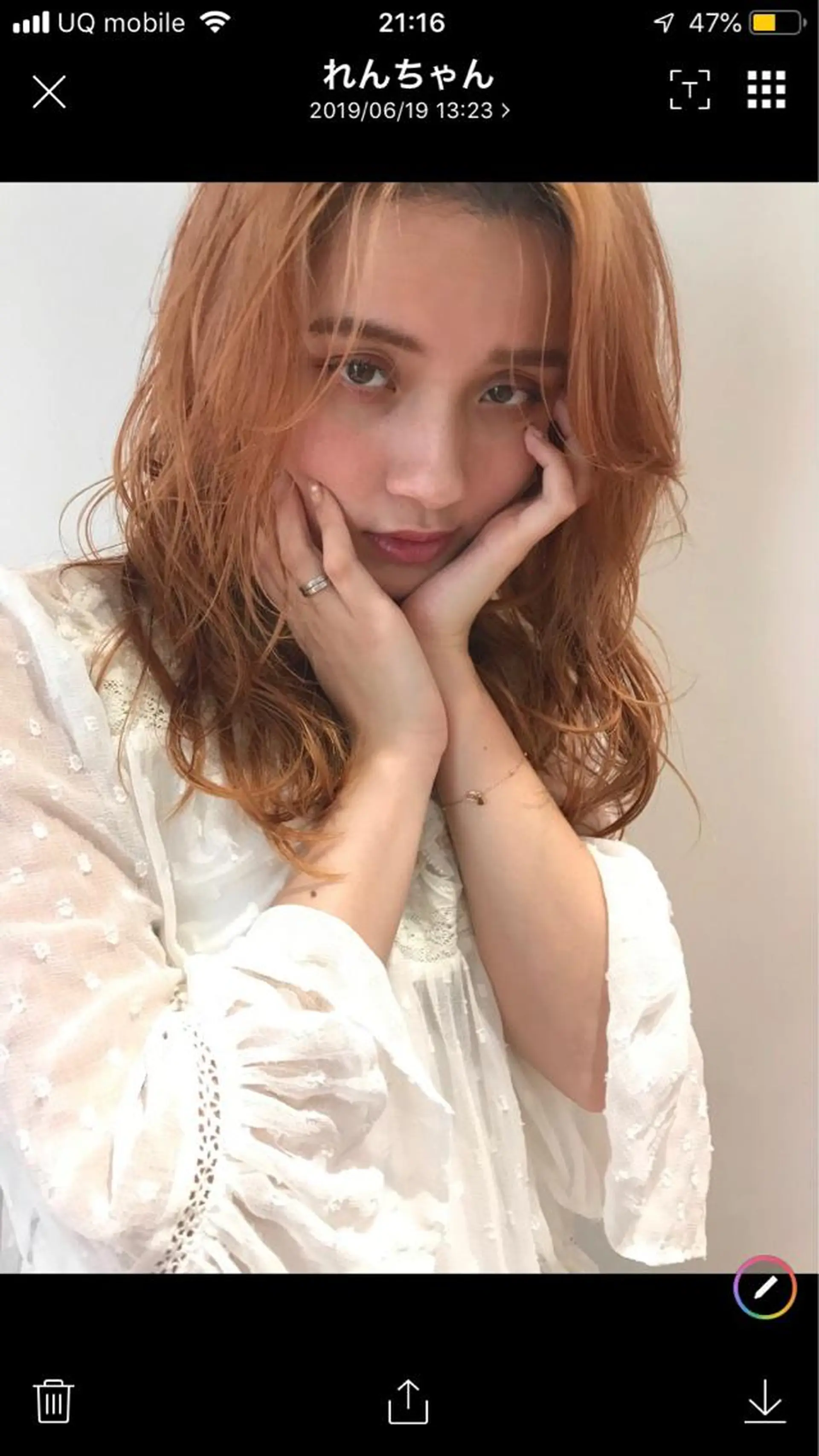 セミロング カラー 韓国/髪質改善💘 櫻井かれんのヘアスタイル