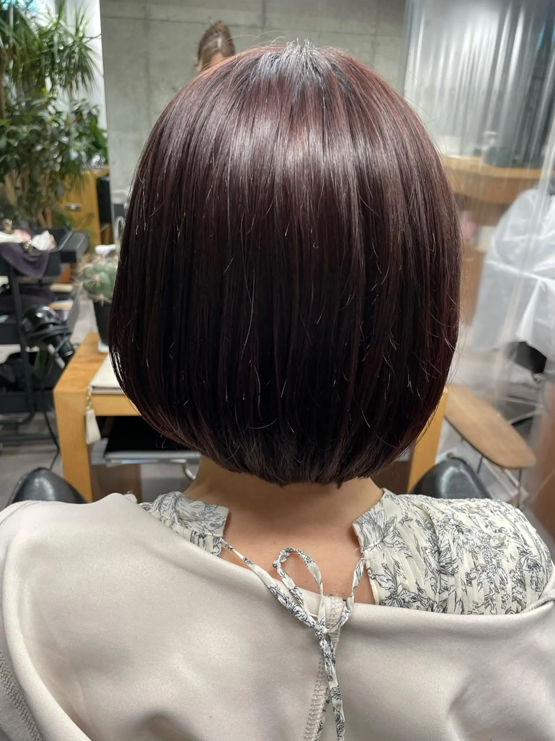 ミディアム カット ヘアカラー トリートメント 質感再生カラー/ 髪質改善/karinのヘアスタイル