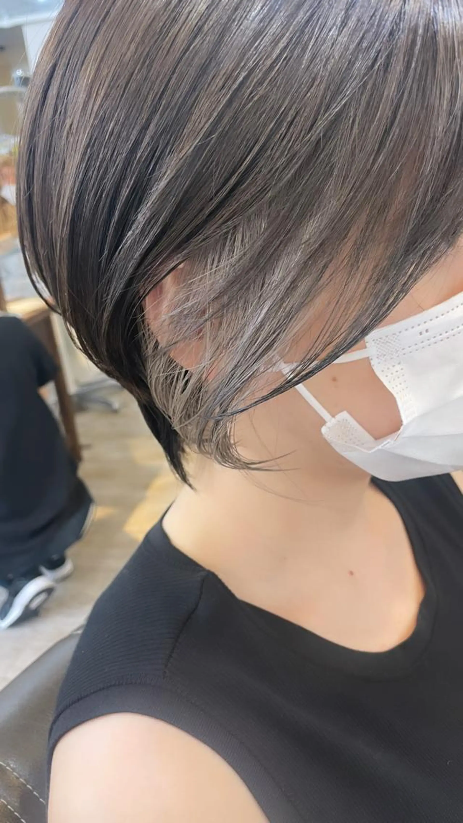 ショート ヘアカラー トリートメント ウルフカット/ボブ りなのヘアスタイル