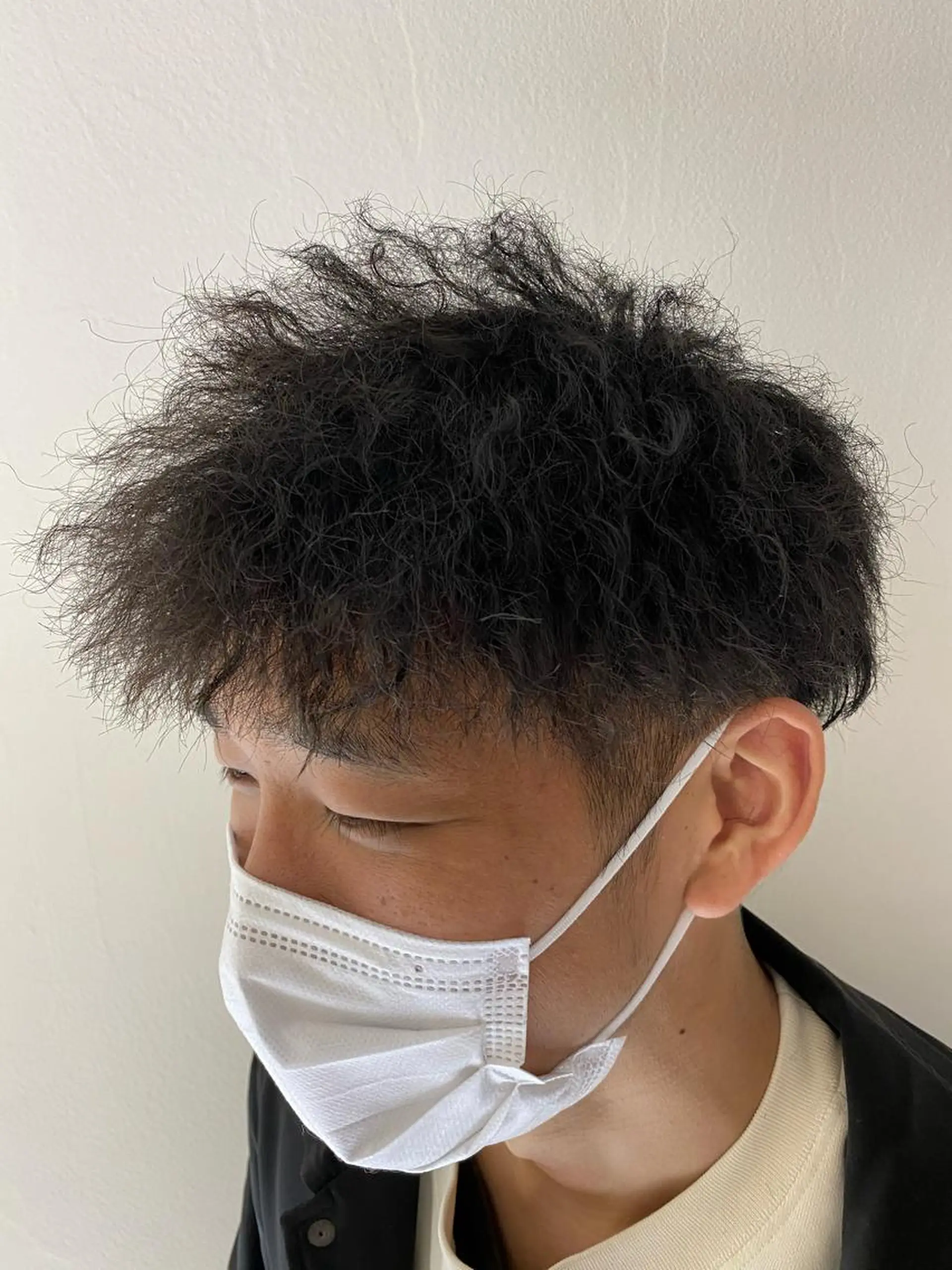 ミディアム パーマ メンズ 柳澤 和也のヘアスタイル