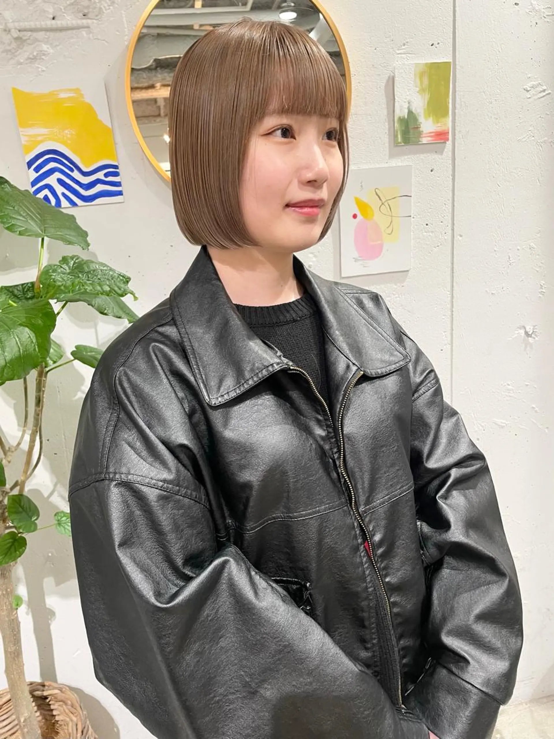 ショート カット 縮毛矯正 大角  実希のヘアスタイル