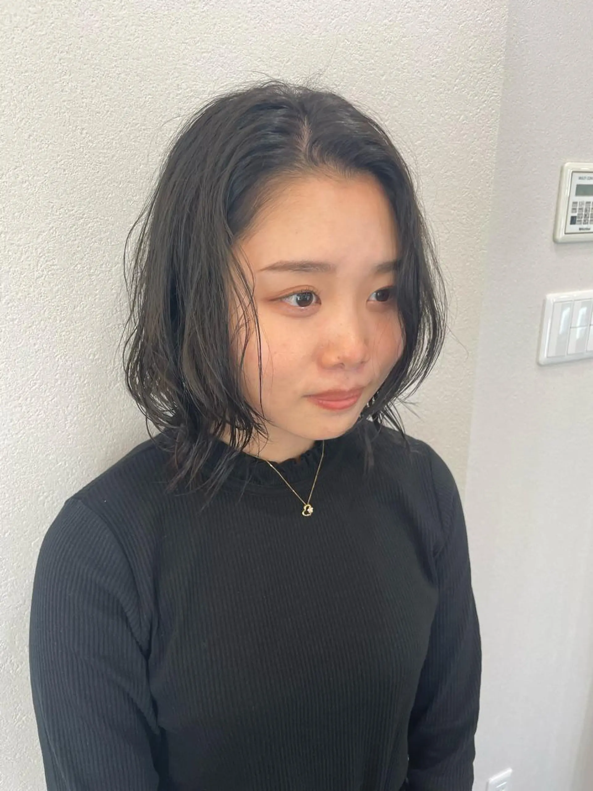 ミディアム パーマ カット ボブ/髪質改善/ soiナカジママドリのヘアスタイル