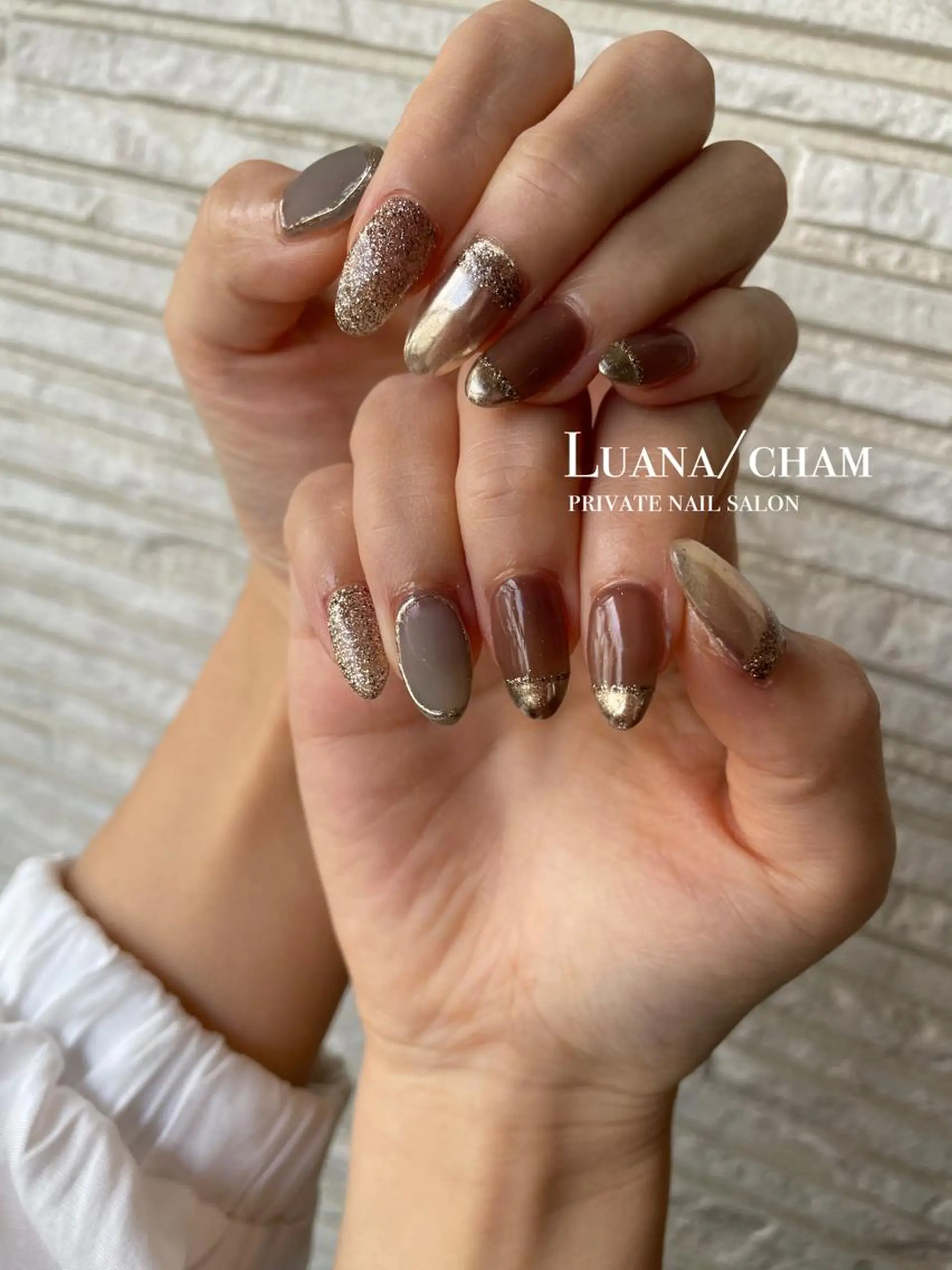 ショート ネイル ニュアンスネイル ハンドネイル nail salon neigeのネイルデザイン