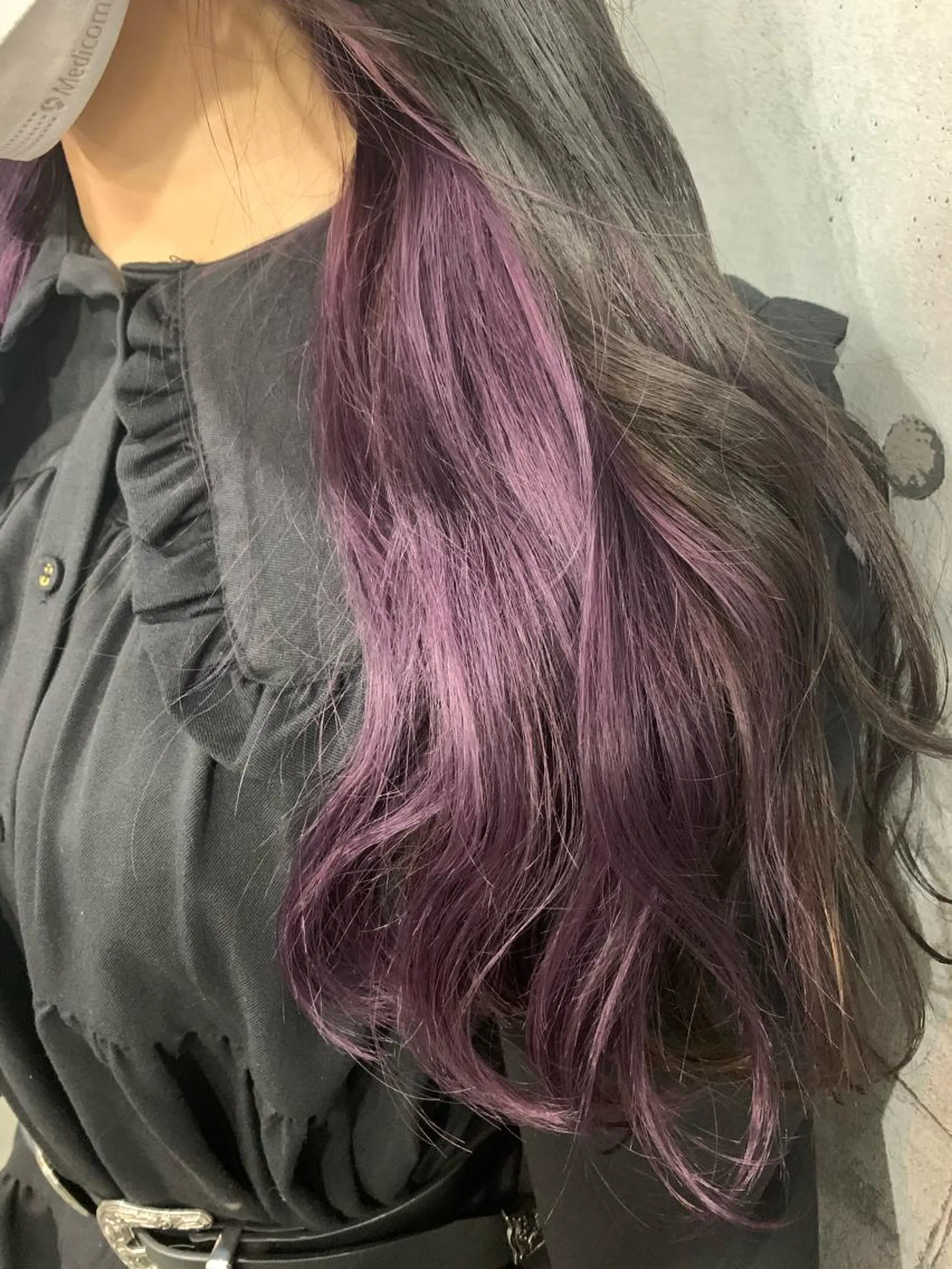 ロング カラー アディクシーカラー アッシュ バレイヤージュ ミストバング ベージュカラー ヘアカラー トリートメント ヘアセット 髪質改善色素改善特化 keiのヘアスタイル