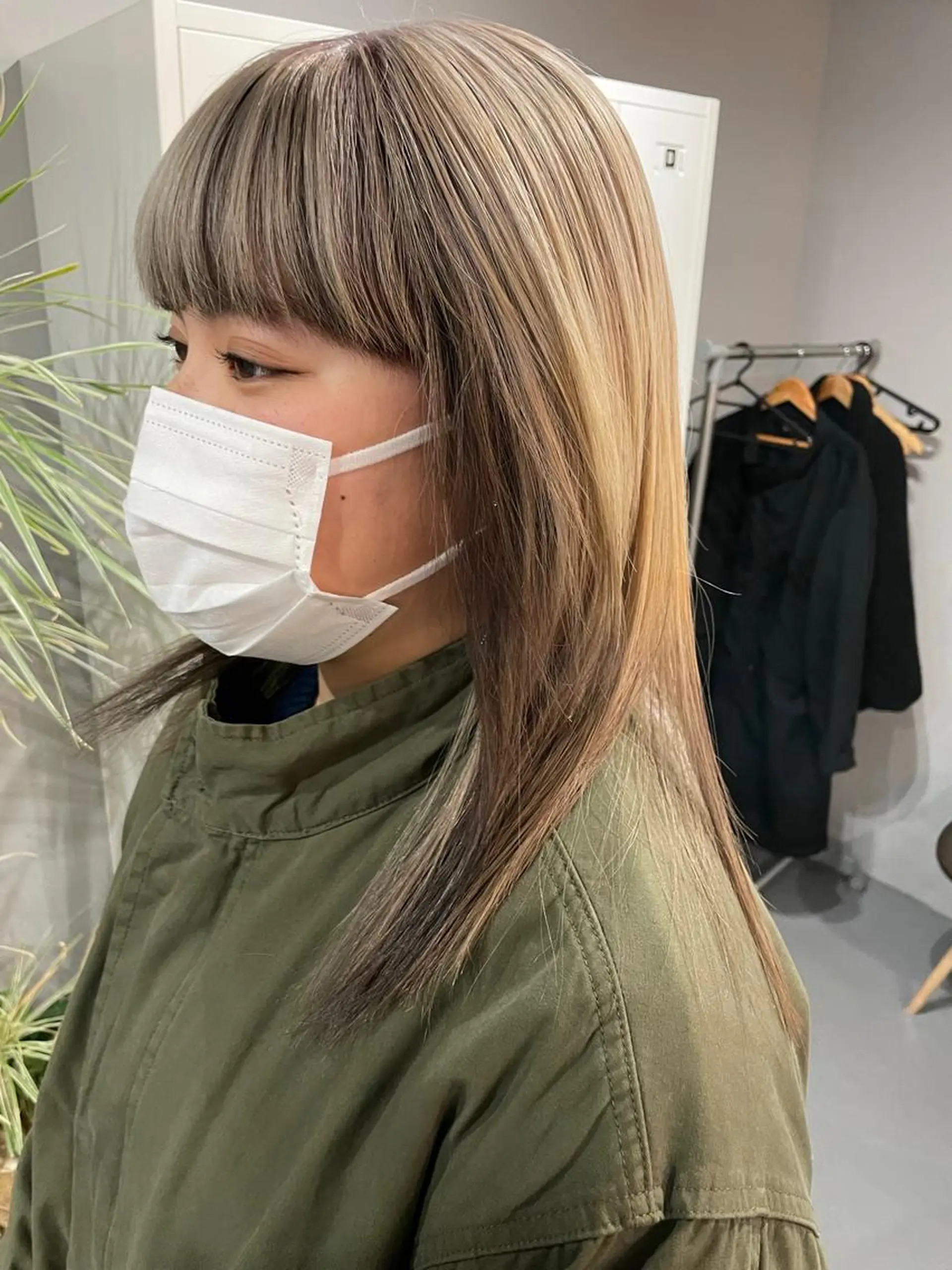 ミディアム Sherry大国町所属・髪質改善×縮毛矯正 ×艶カラーNAOのヘアスタイル