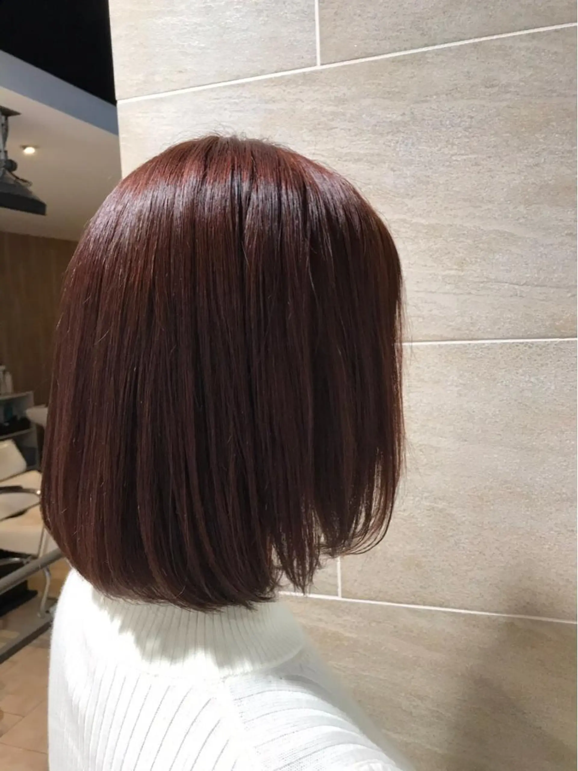 ショート カラー ブラウンカラー 長谷川 華奈子のヘアスタイル