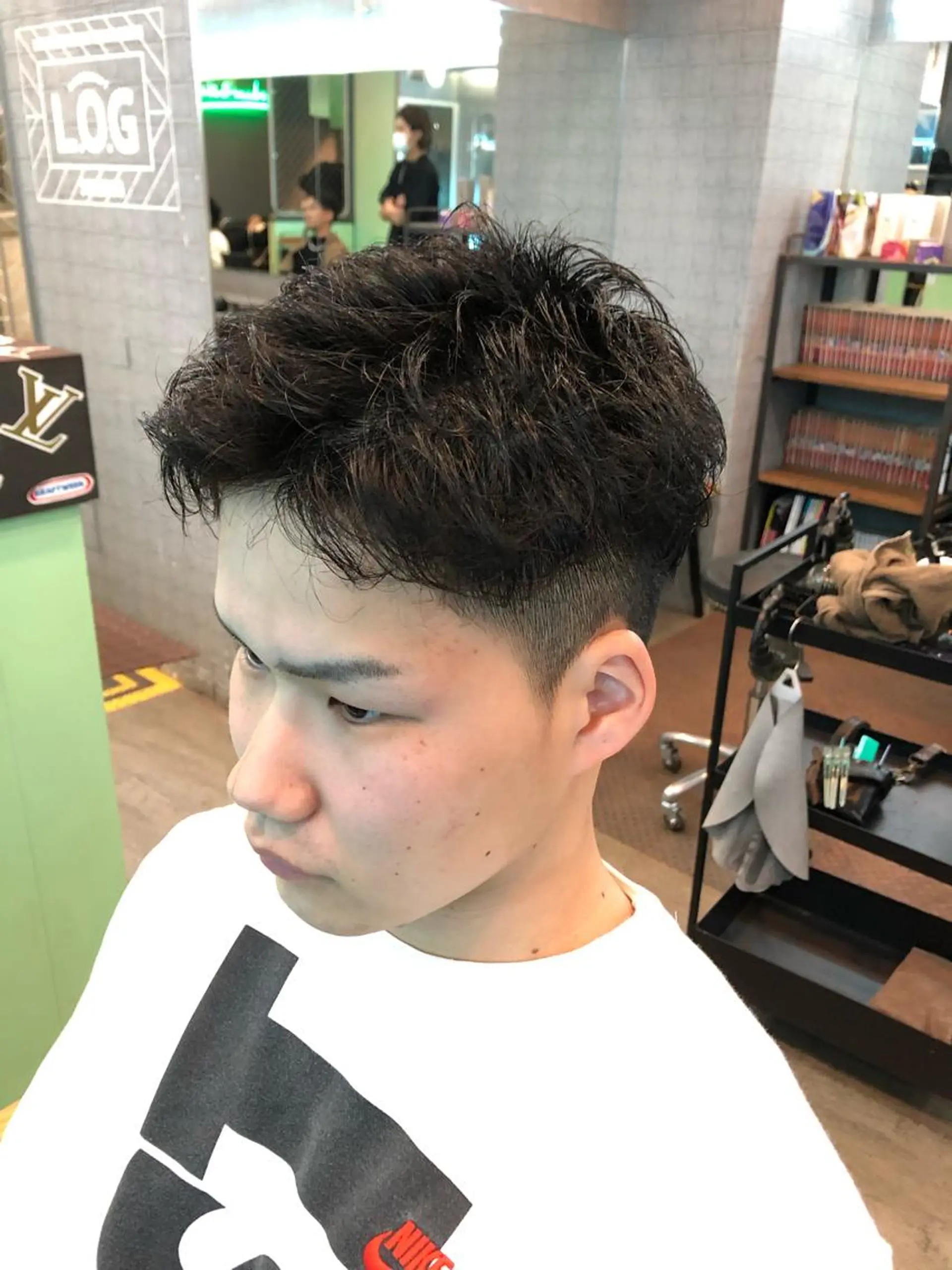 パーマ メンズ メンズパーマ Le'a所属・渋谷/フェード/ 國分 翔のヘアスタイル