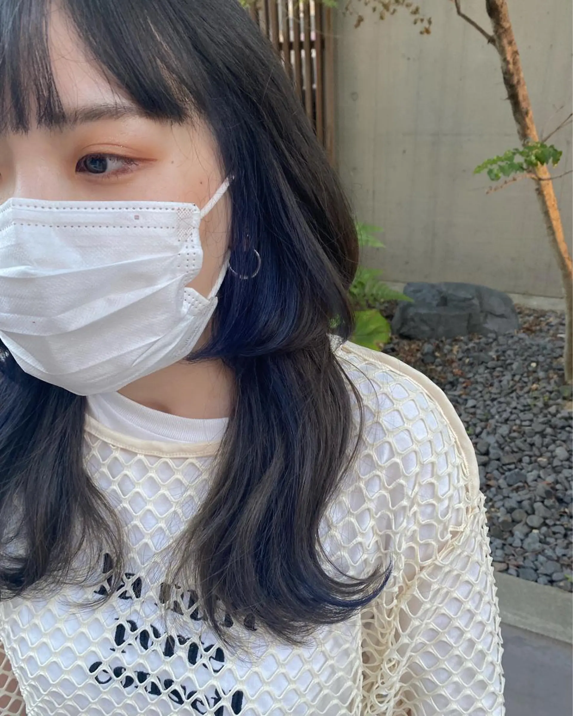 ロング カラー アッシュ ブルーカラー ブルーパープル イヤリングカラー パープルカラー ace share salon所属・Yurina 💖透明感カラー💖のヘアスタイル